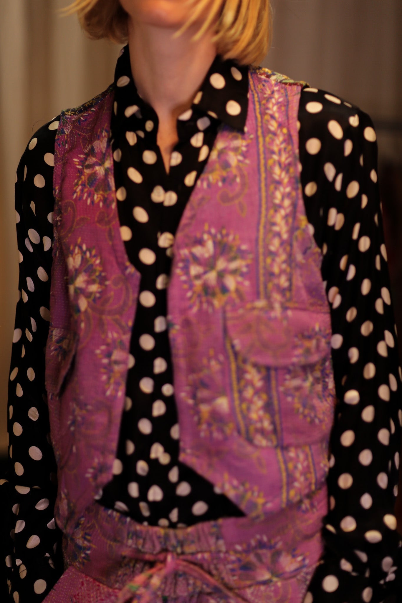 MARLENE KANTHA GILET LAVENDER FIELD