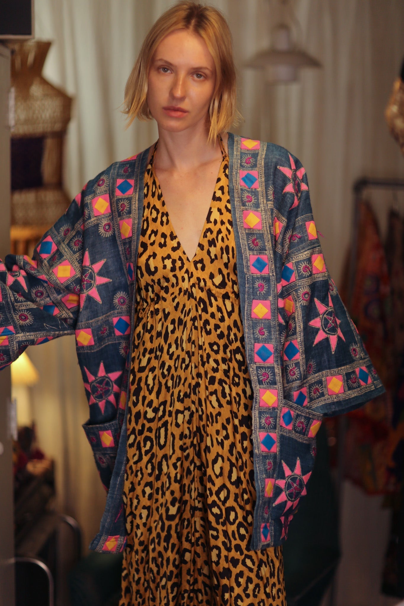 DAMON KANCHON SHORT KIMONO PINK