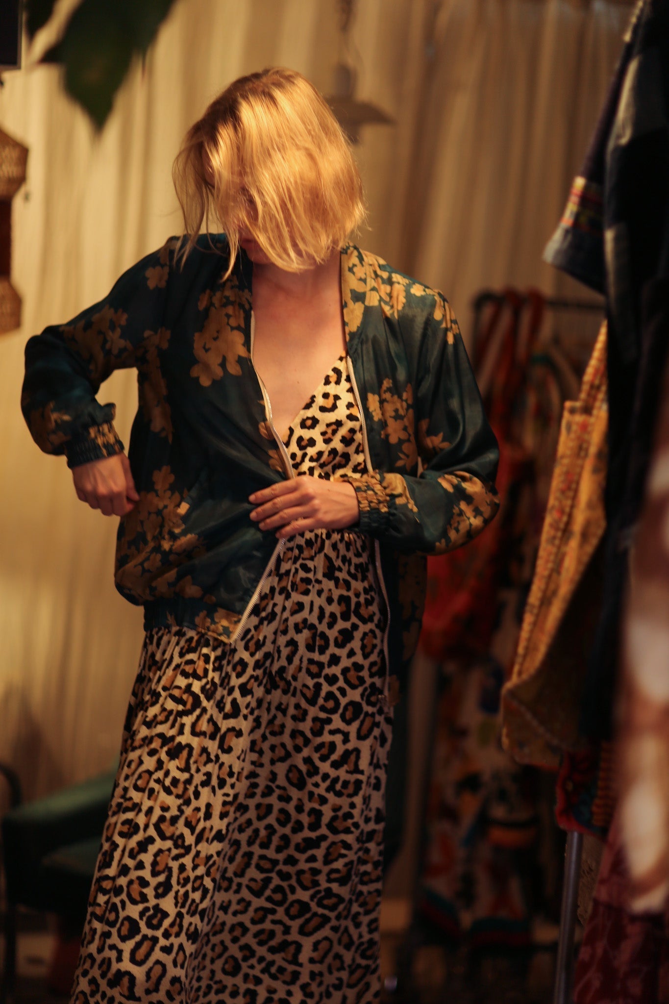 ANCHA SILK BOMBER JACKET GOLDEN BOUQUET - MOMO STUDIO BERLIN - Berlin Concept Store - sustainable & ethical fashion