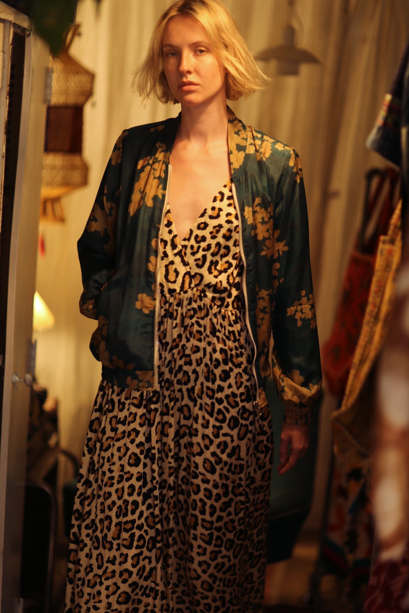 ANCHA SILK BOMBER JACKET GOLDEN BOUQUET - MOMO STUDIO BERLIN - Berlin Concept Store - sustainable & ethical fashion