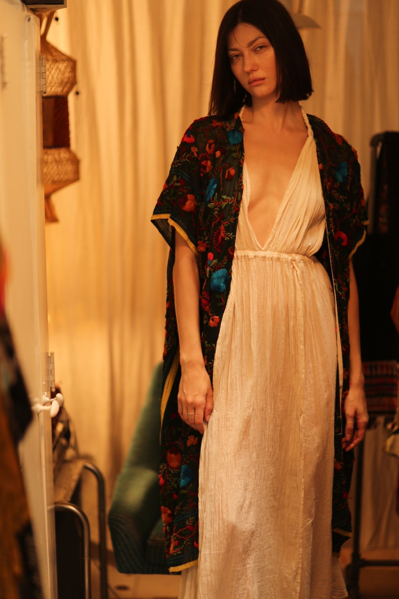 BIANCA EMBROIDERED KIMONO - MOMO STUDIO BERLIN - Berlin Concept Store - sustainable & ethical fashion