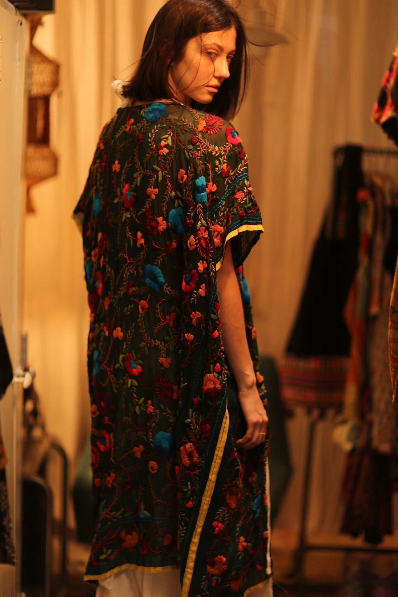 BIANCA EMBROIDERED KIMONO - MOMO STUDIO BERLIN - Berlin Concept Store - sustainable & ethical fashion