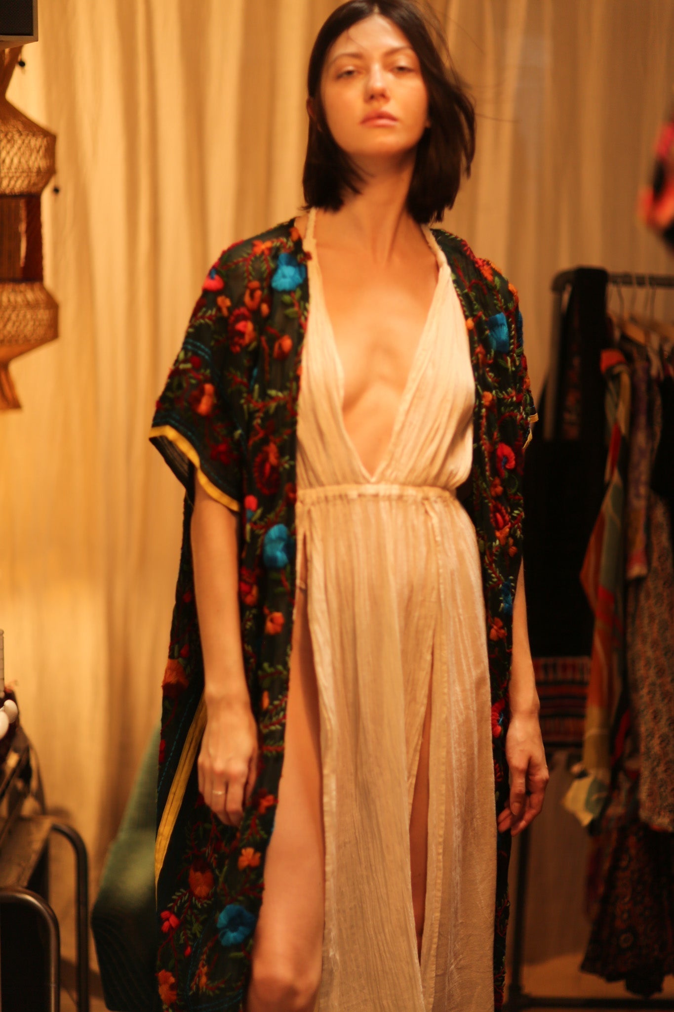 BIANCA EMBROIDERED KIMONO - MOMO STUDIO BERLIN - Berlin Concept Store - sustainable & ethical fashion