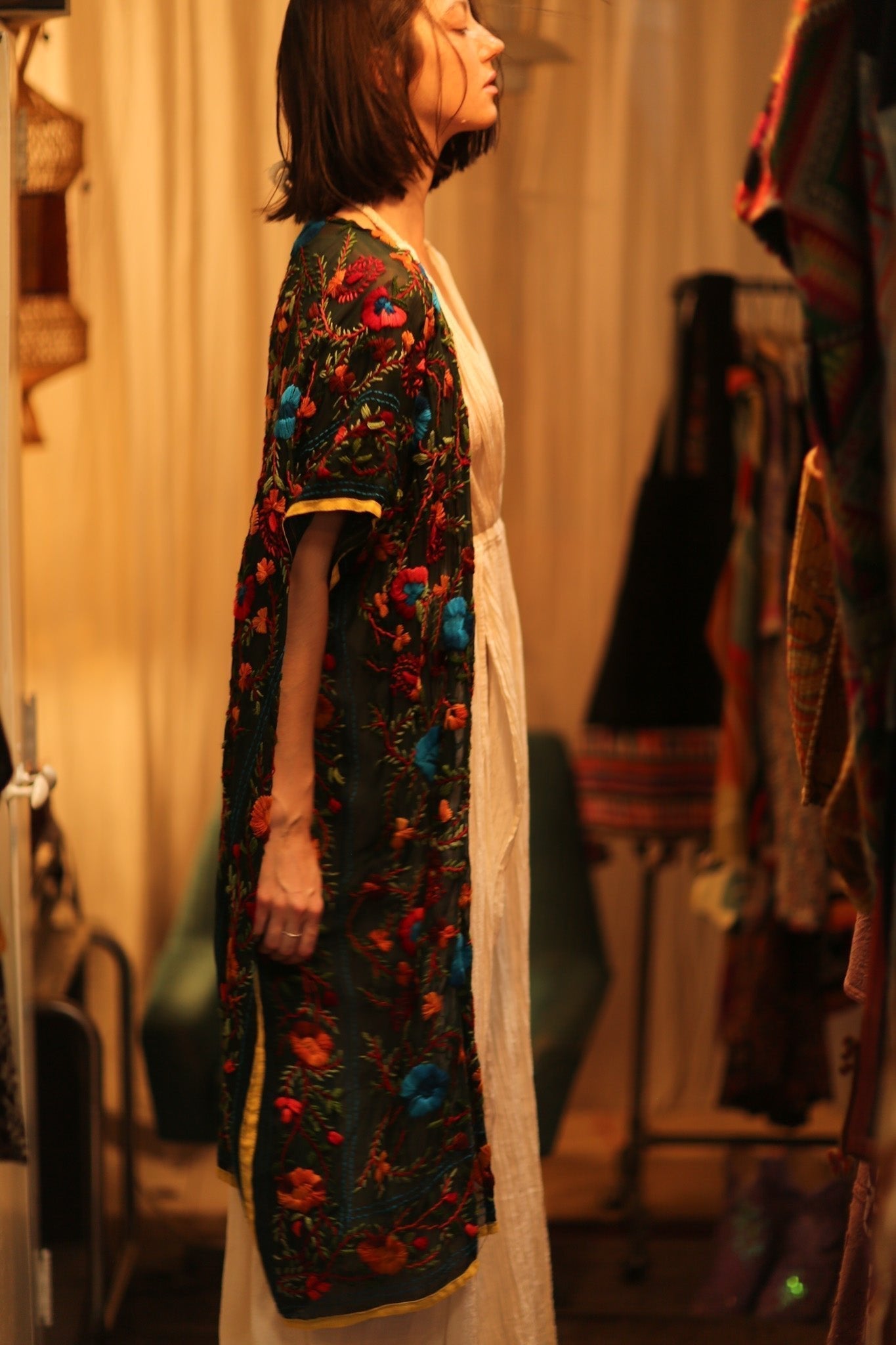 BIANCA EMBROIDERED KIMONO - MOMO STUDIO BERLIN - Berlin Concept Store - sustainable & ethical fashion