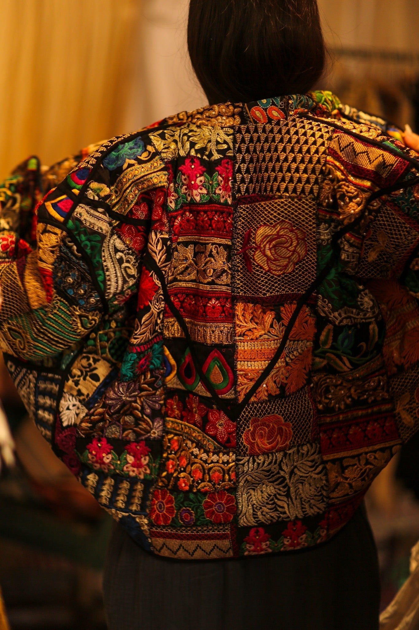 BLACK PATCHWORK JACKET FRINA - MOMO STUDIO BERLIN - Berlin Concept Store - sustainable & ethical fashion