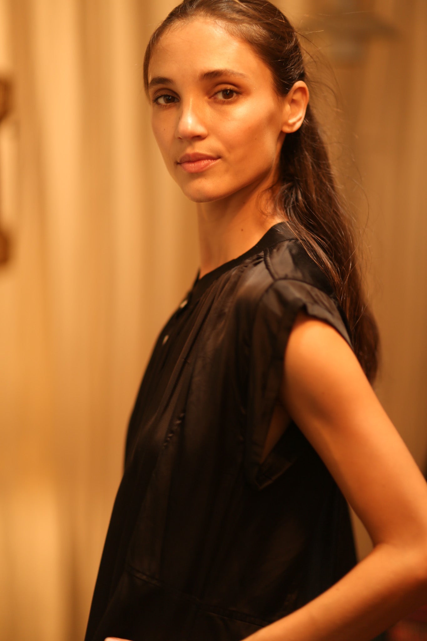 BLACK SILK DRESS MARY - MOMO STUDIO BERLIN - Berlin Concept Store - sustainable & ethical fashion