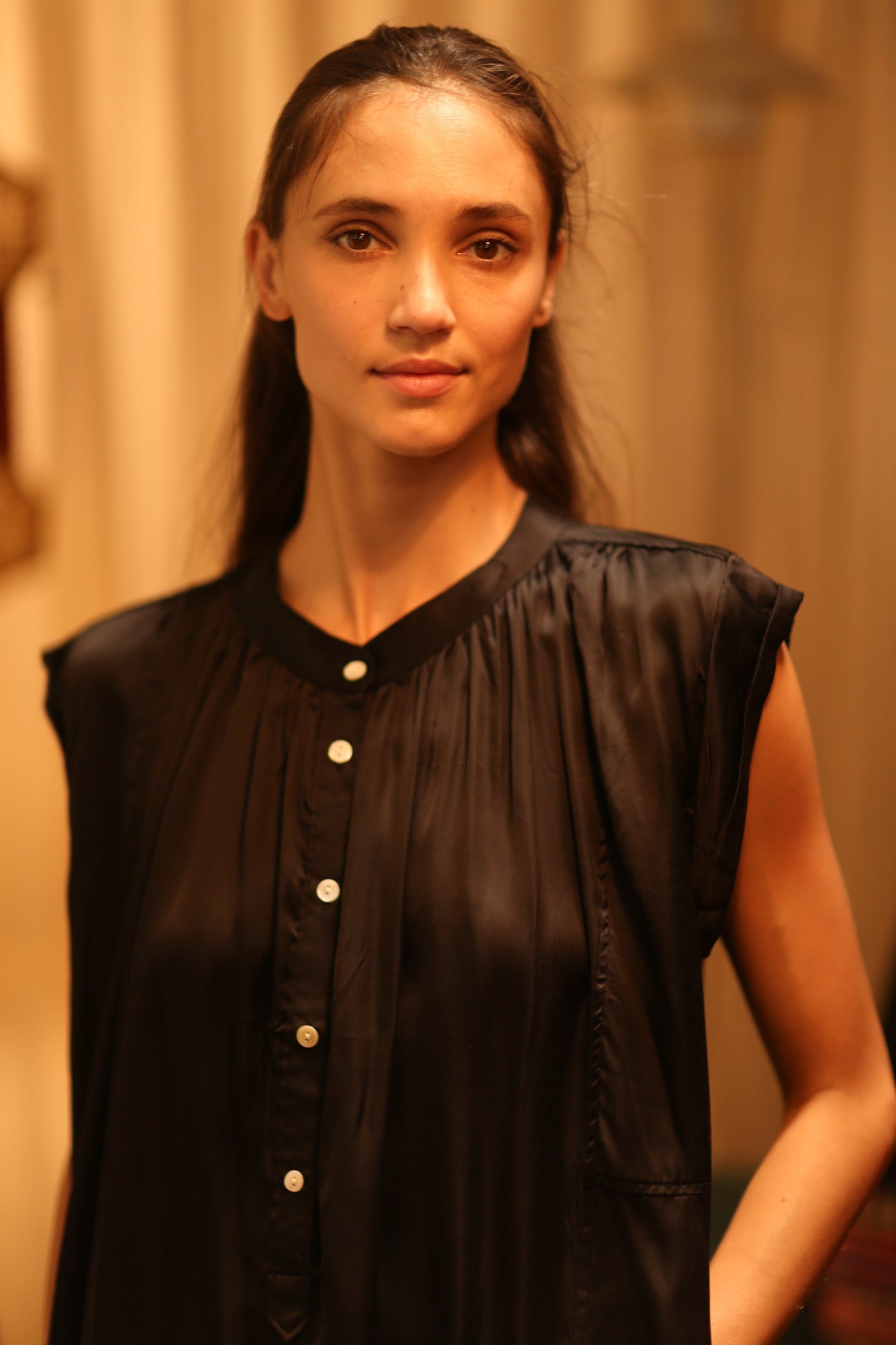 BLACK SILK DRESS MARY - MOMO STUDIO BERLIN - Berlin Concept Store - sustainable & ethical fashion