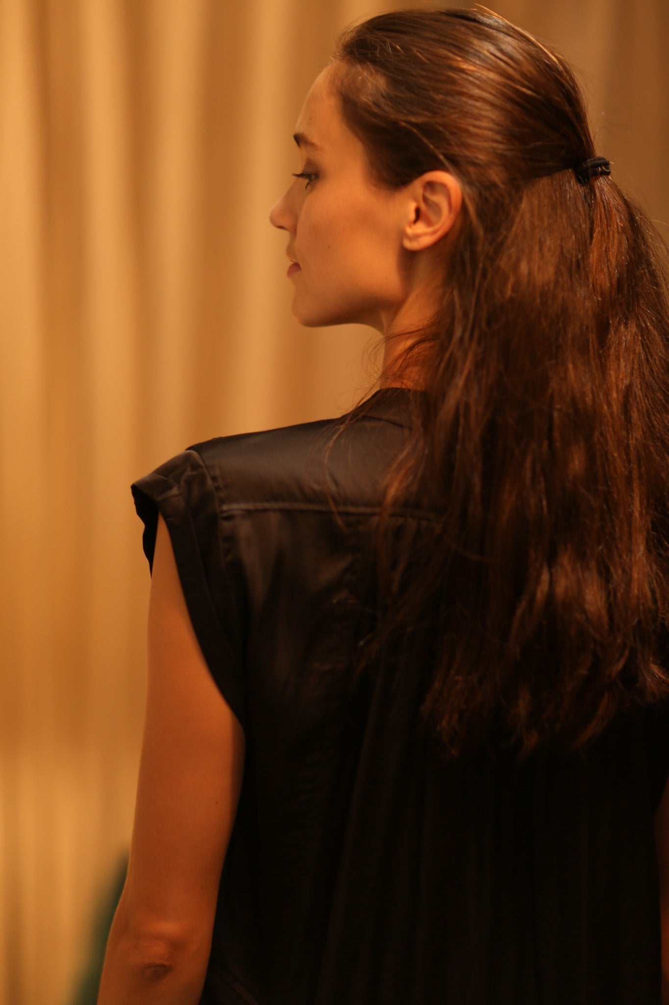 BLACK SILK DRESS MARY - MOMO STUDIO BERLIN - Berlin Concept Store - sustainable & ethical fashion