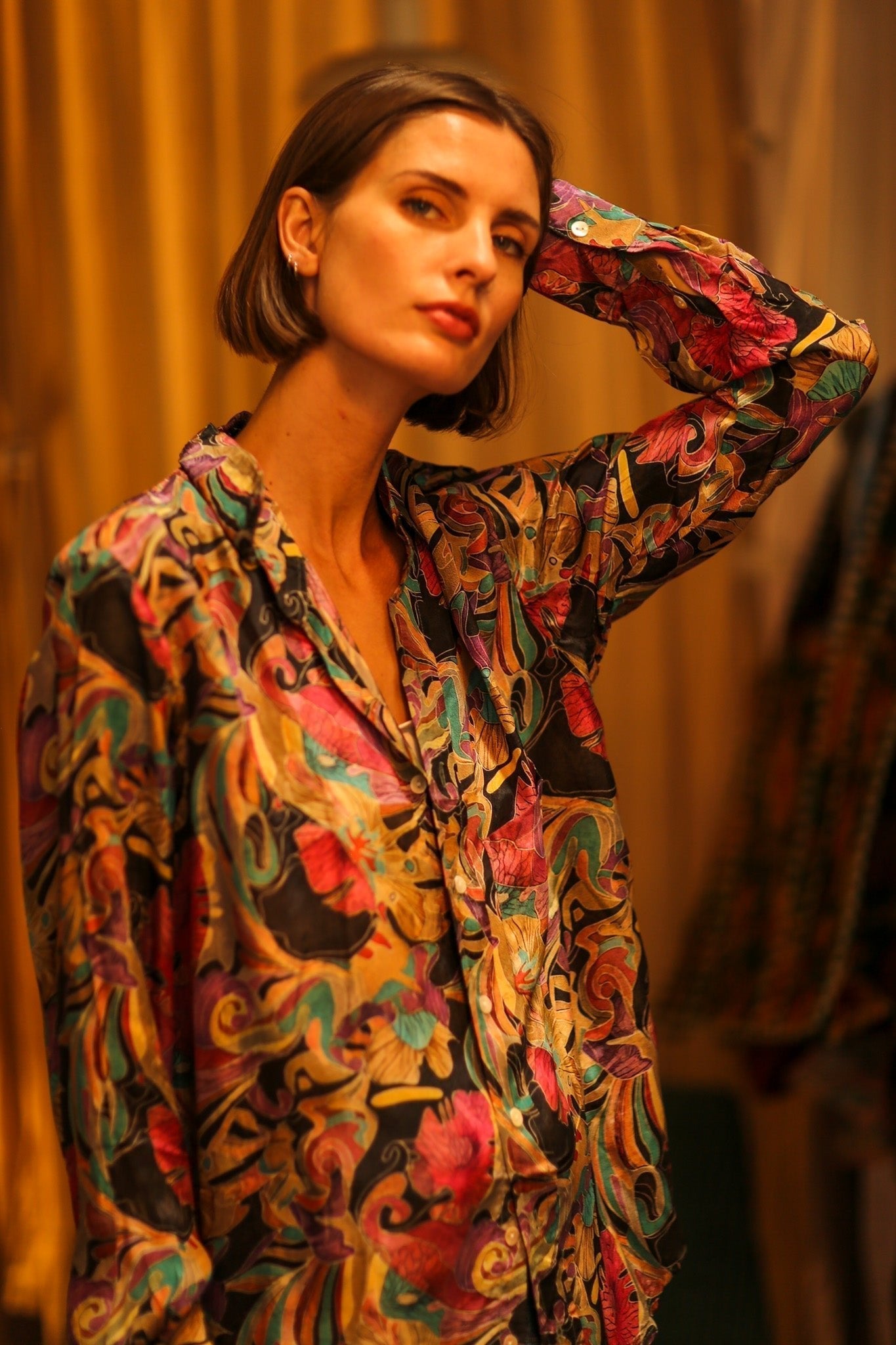 BOYFRIEND BILLIE BLACK OCEAN FLOWERS - MOMO STUDIO BERLIN - Berlin Concept Store - sustainable & ethical fashion