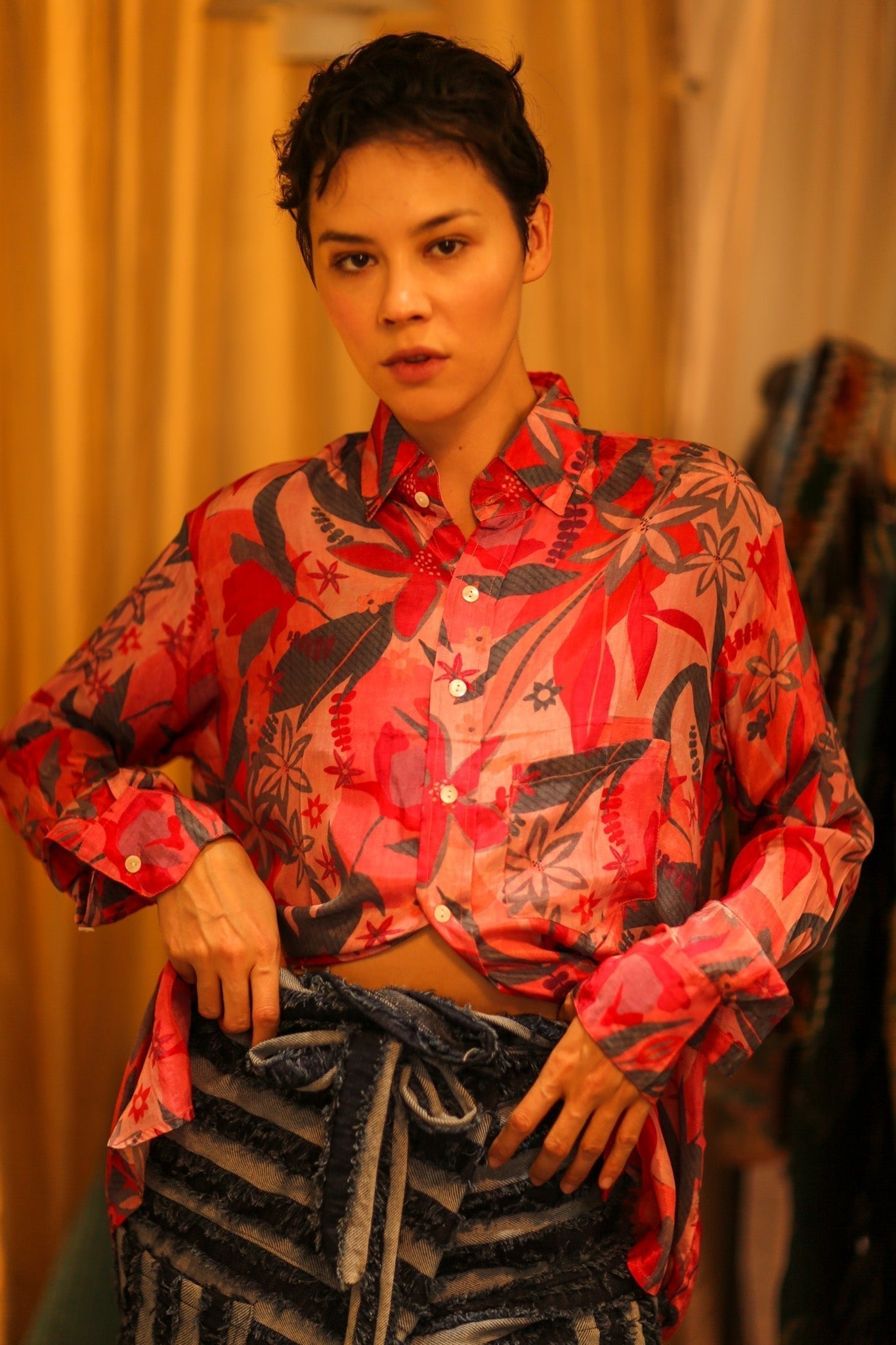 BOYFRIEND BILLIE LIGHT RED JUNGLE - MOMO STUDIO BERLIN - Berlin Concept Store - sustainable & ethical fashion