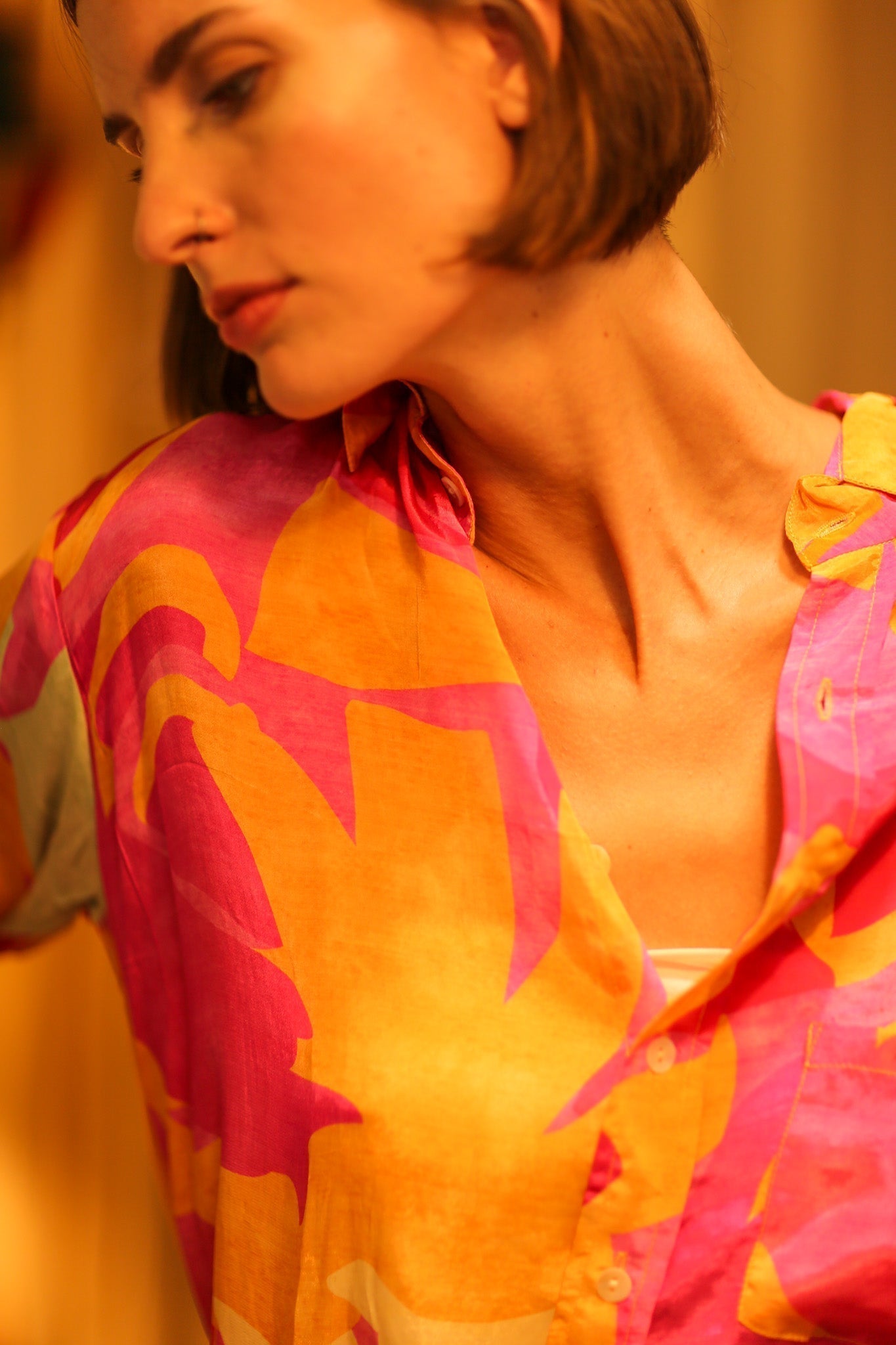 BOYFRIEND BILLIE PINK AND YELLOW SPLASH - MOMO STUDIO BERLIN - Berlin Concept Store - sustainable & ethical fashion