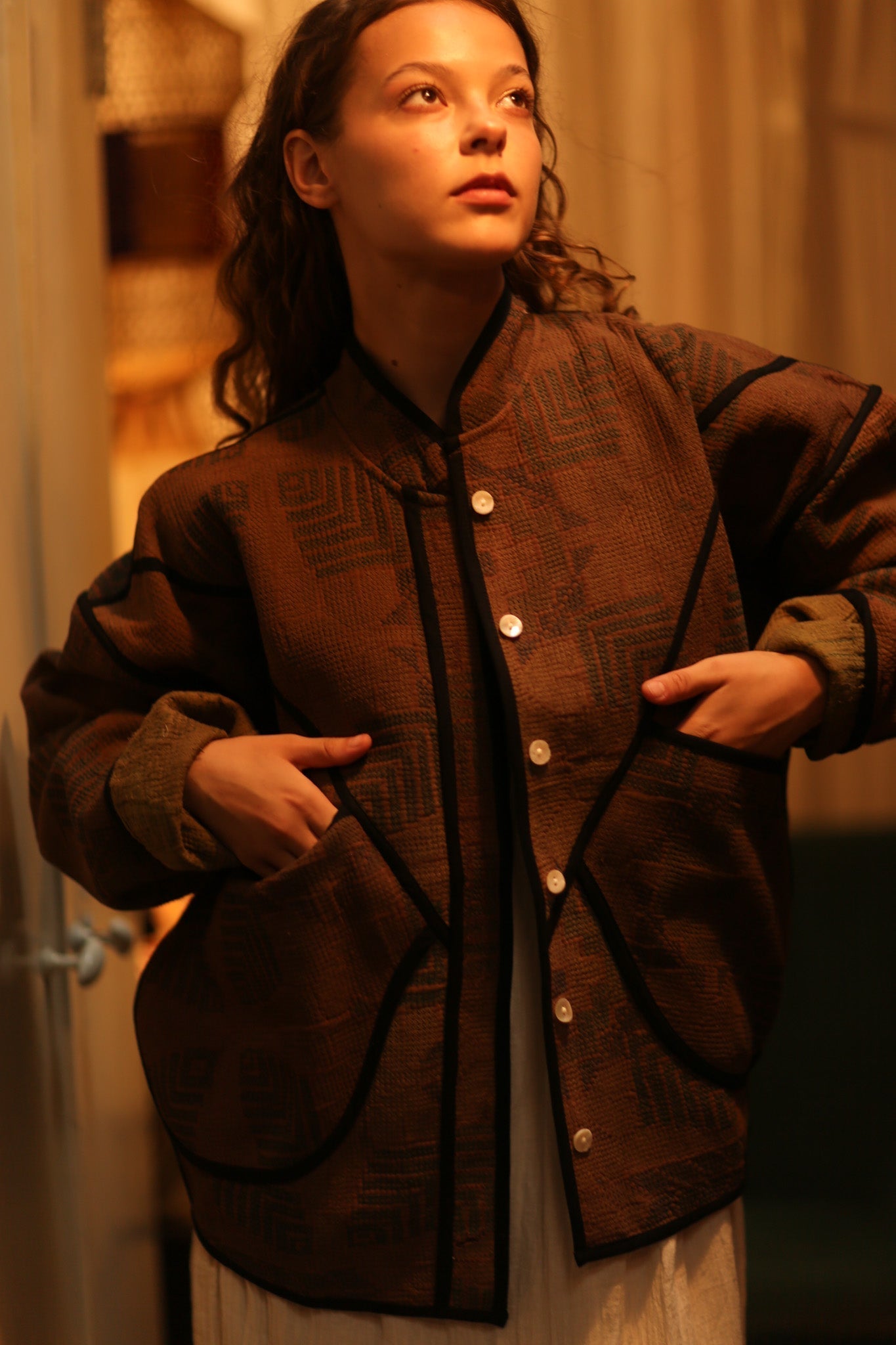 BROWN KANTHA JACKET FRANCESCA - MOMO STUDIO BERLIN - Berlin Concept Store - sustainable & ethical fashion