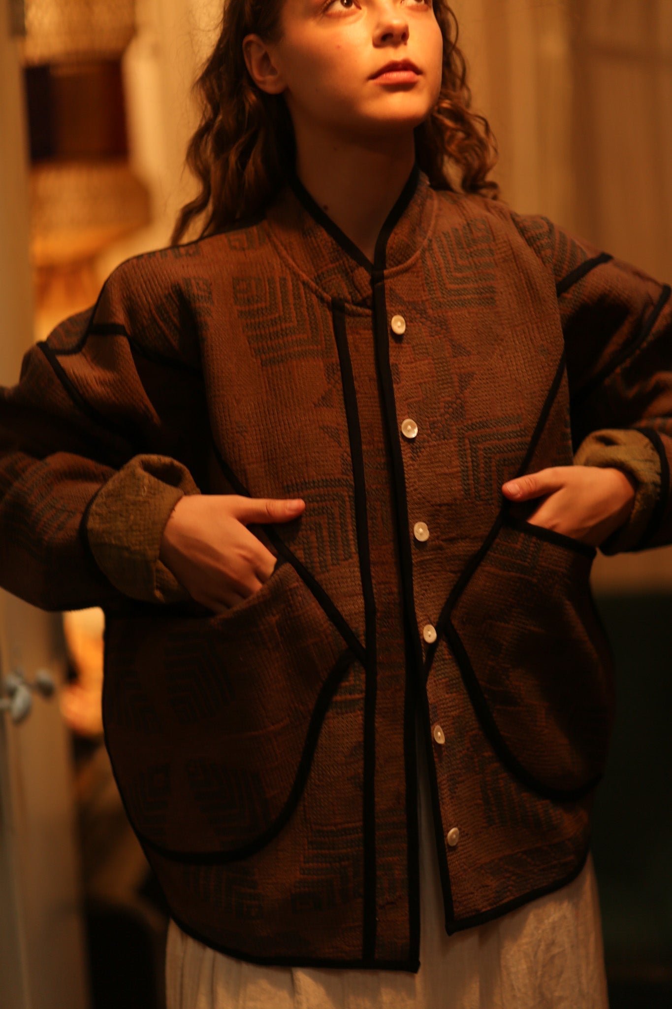 BROWN KANTHA JACKET FRANCESCA - MOMO STUDIO BERLIN - Berlin Concept Store - sustainable & ethical fashion
