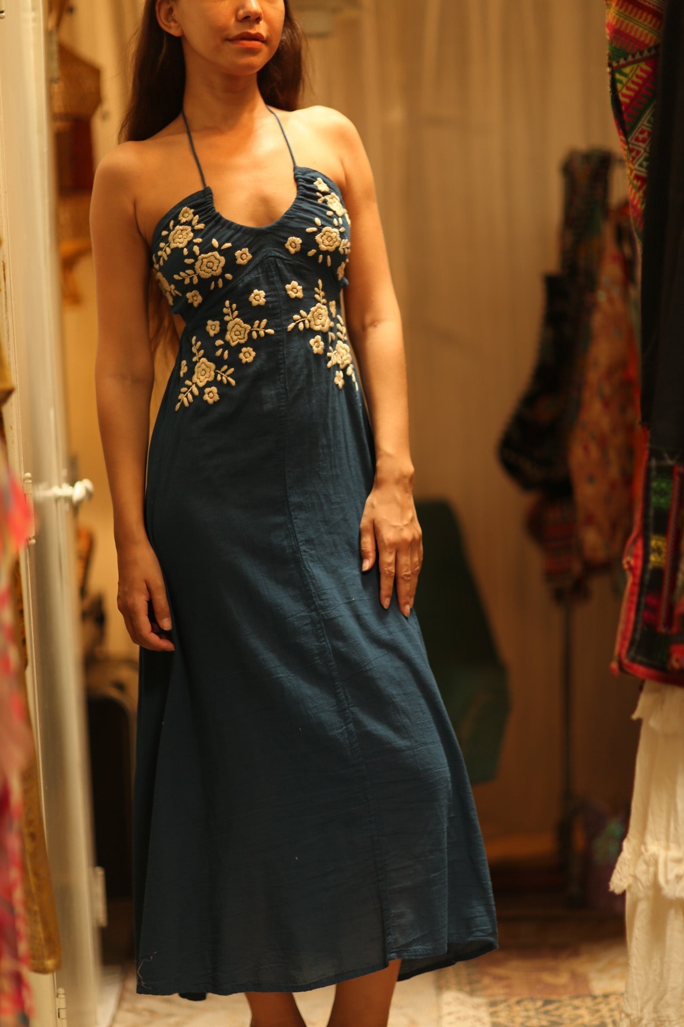 CANDY COTTON EMBROIDERED FLOWER DRESS - MOMO STUDIO BERLIN - Berlin Concept Store - sustainable & ethical fashion