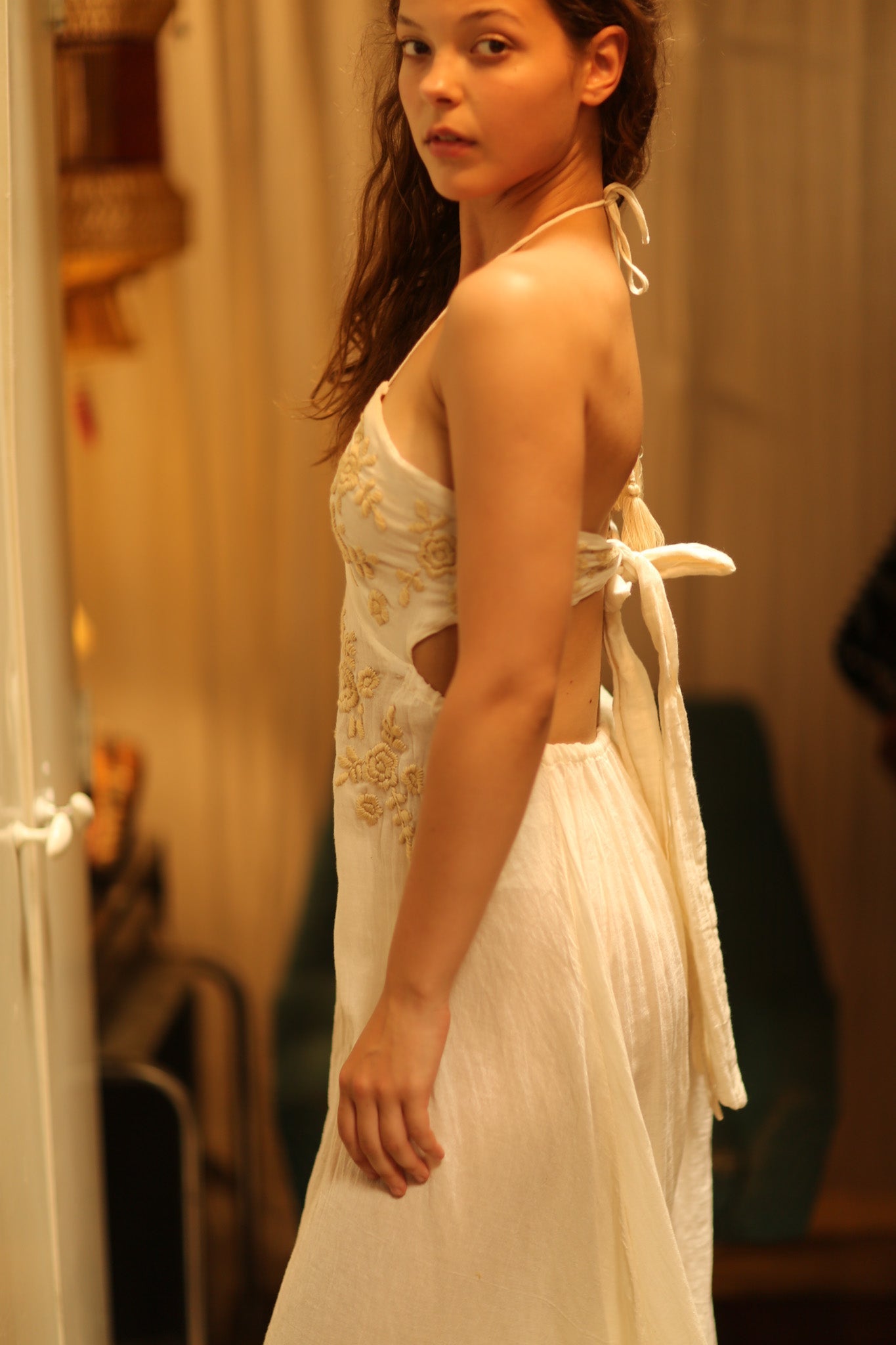 CANDY COTTON EMBROIDERED FLOWER DRESS - MOMO STUDIO BERLIN - Berlin Concept Store - sustainable & ethical fashion