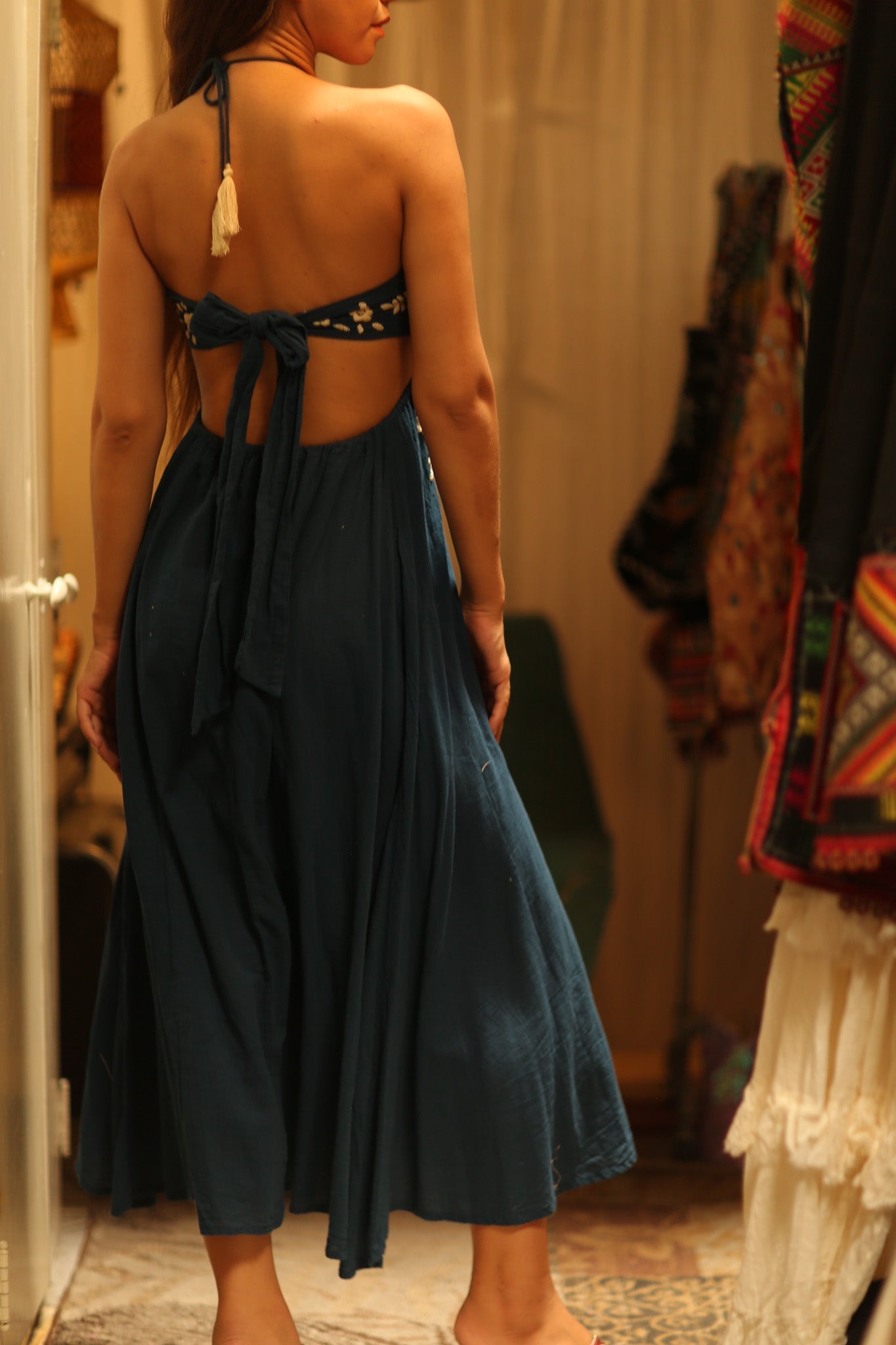 CANDY COTTON EMBROIDERED FLOWER DRESS - MOMO STUDIO BERLIN - Berlin Concept Store - sustainable & ethical fashion