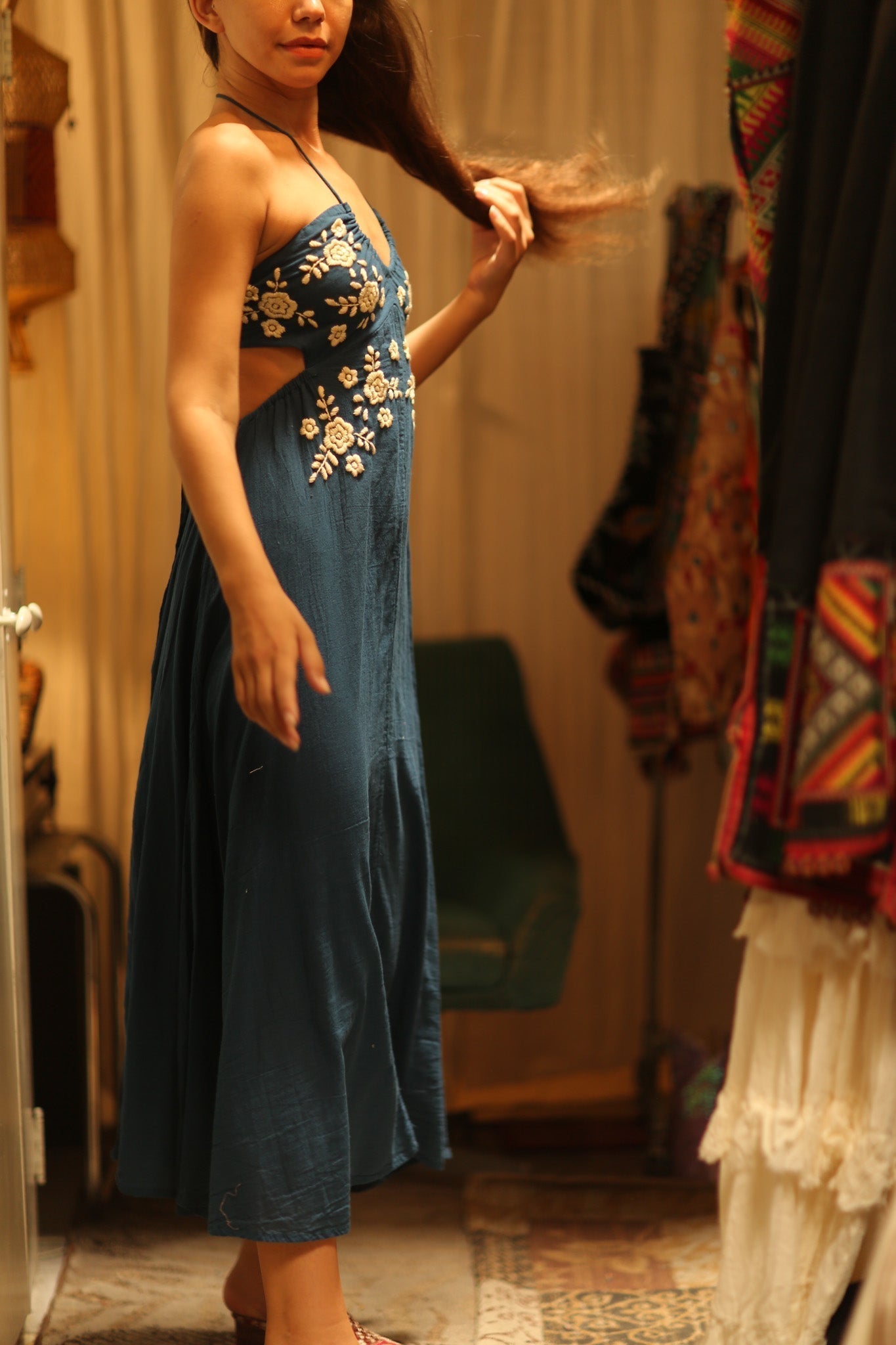 CANDY COTTON EMBROIDERED FLOWER DRESS - MOMO STUDIO BERLIN - Berlin Concept Store - sustainable & ethical fashion