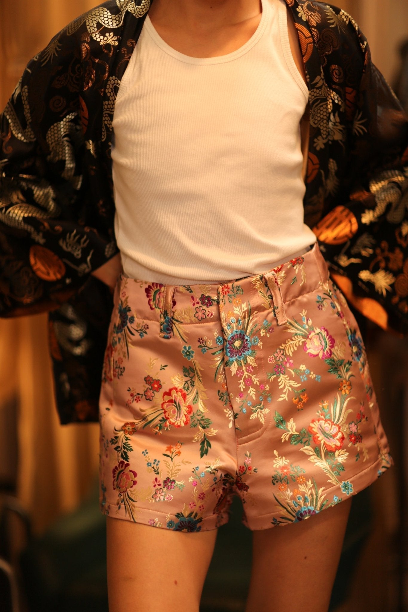 CHINESE SILK SHORT PANTS MEI LING - MOMO STUDIO BERLIN - Berlin Concept Store - sustainable & ethical fashion