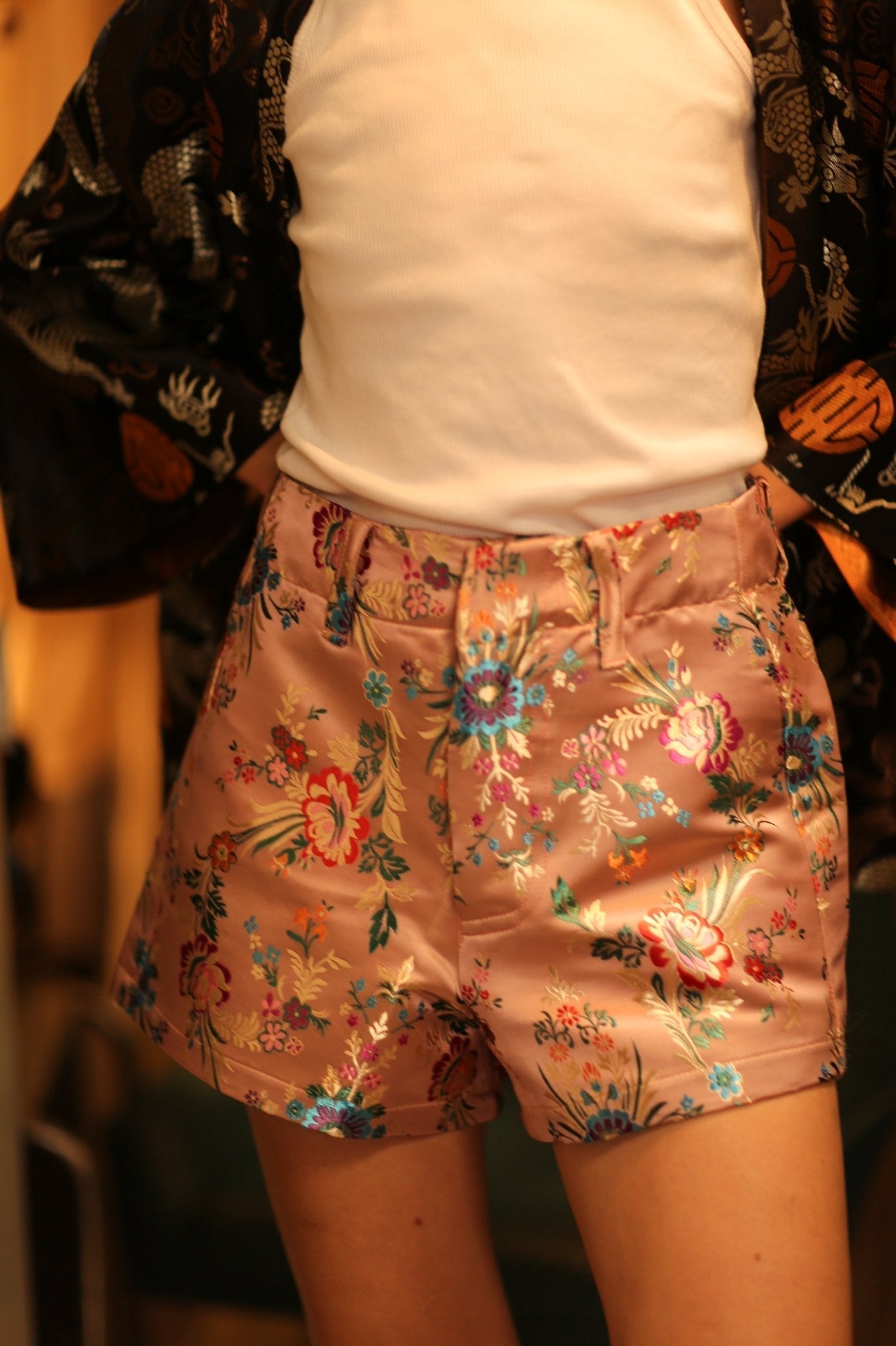 CHINESE SILK SHORT PANTS MEI LING - MOMO STUDIO BERLIN - Berlin Concept Store - sustainable & ethical fashion