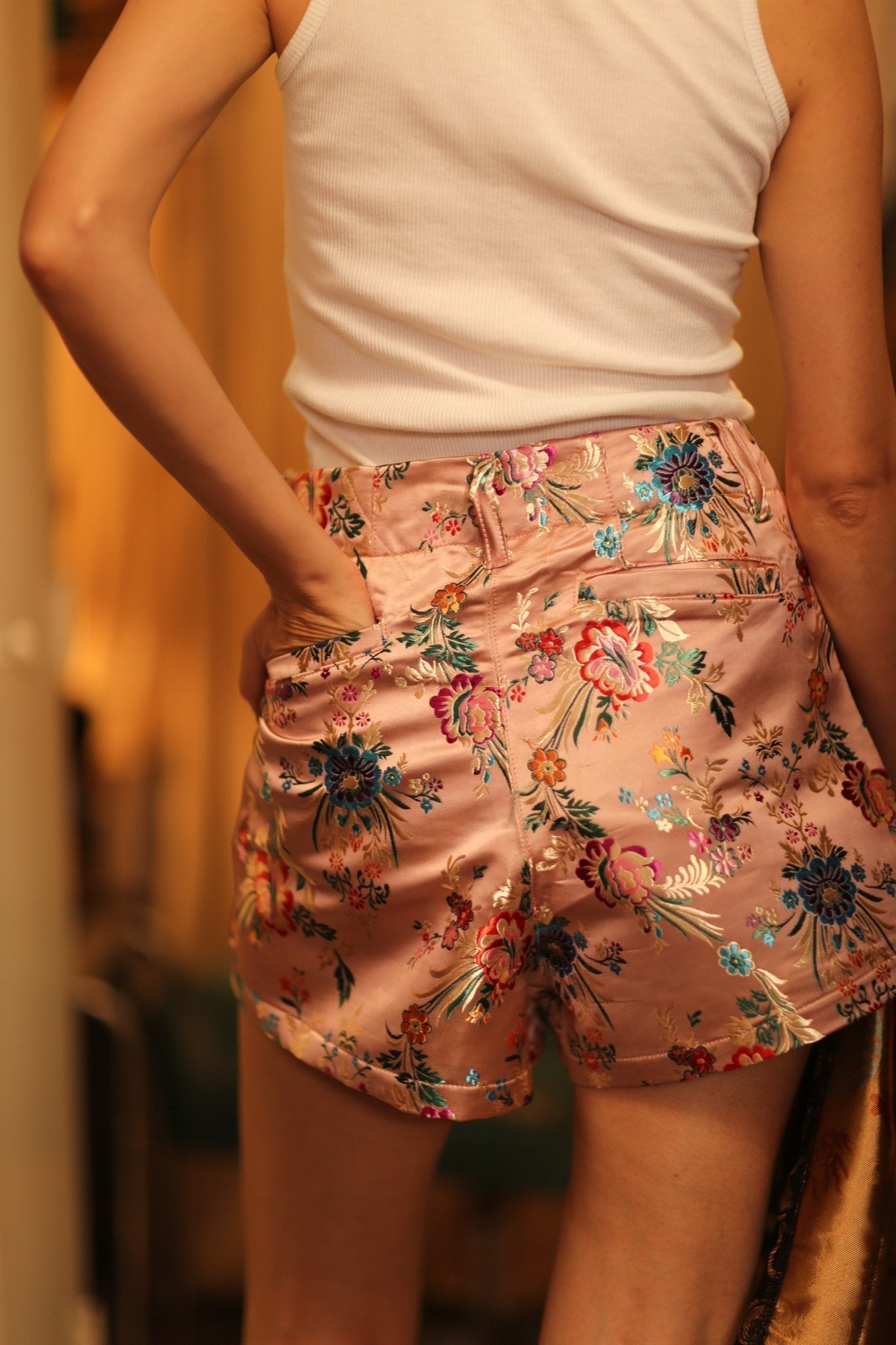 CHINESE SILK SHORT PANTS MEI LING - MOMO STUDIO BERLIN - Berlin Concept Store - sustainable & ethical fashion