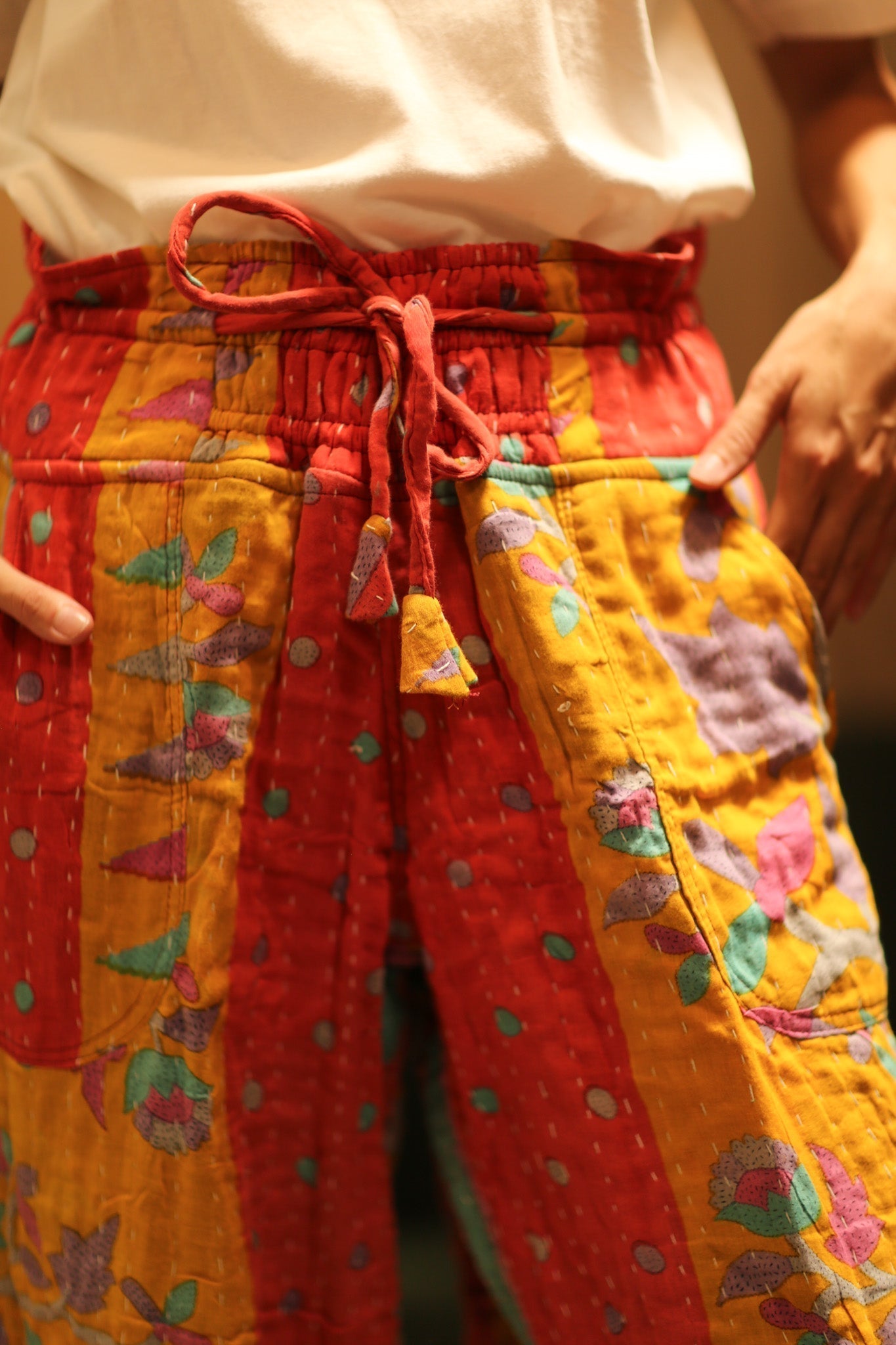 COTTON PANTS LENA MORNING COFFEE - MOMO STUDIO BERLIN - Berlin Concept Store - sustainable & ethical fashion