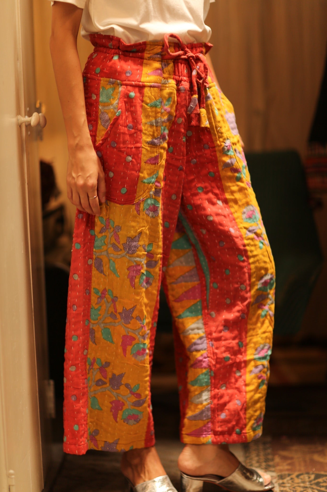 COTTON PANTS LENA MORNING COFFEE - MOMO STUDIO BERLIN - Berlin Concept Store - sustainable & ethical fashion