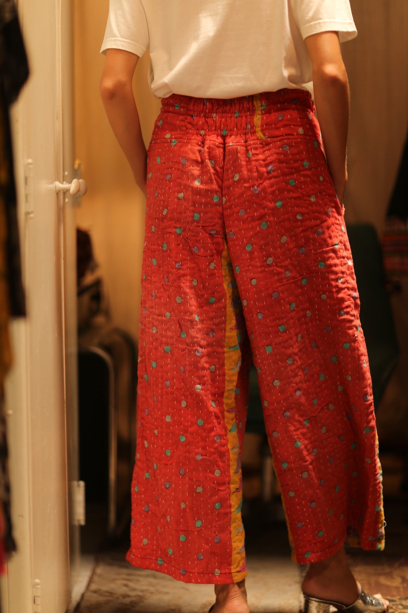 COTTON PANTS LENA MORNING COFFEE - MOMO STUDIO BERLIN - Berlin Concept Store - sustainable & ethical fashion