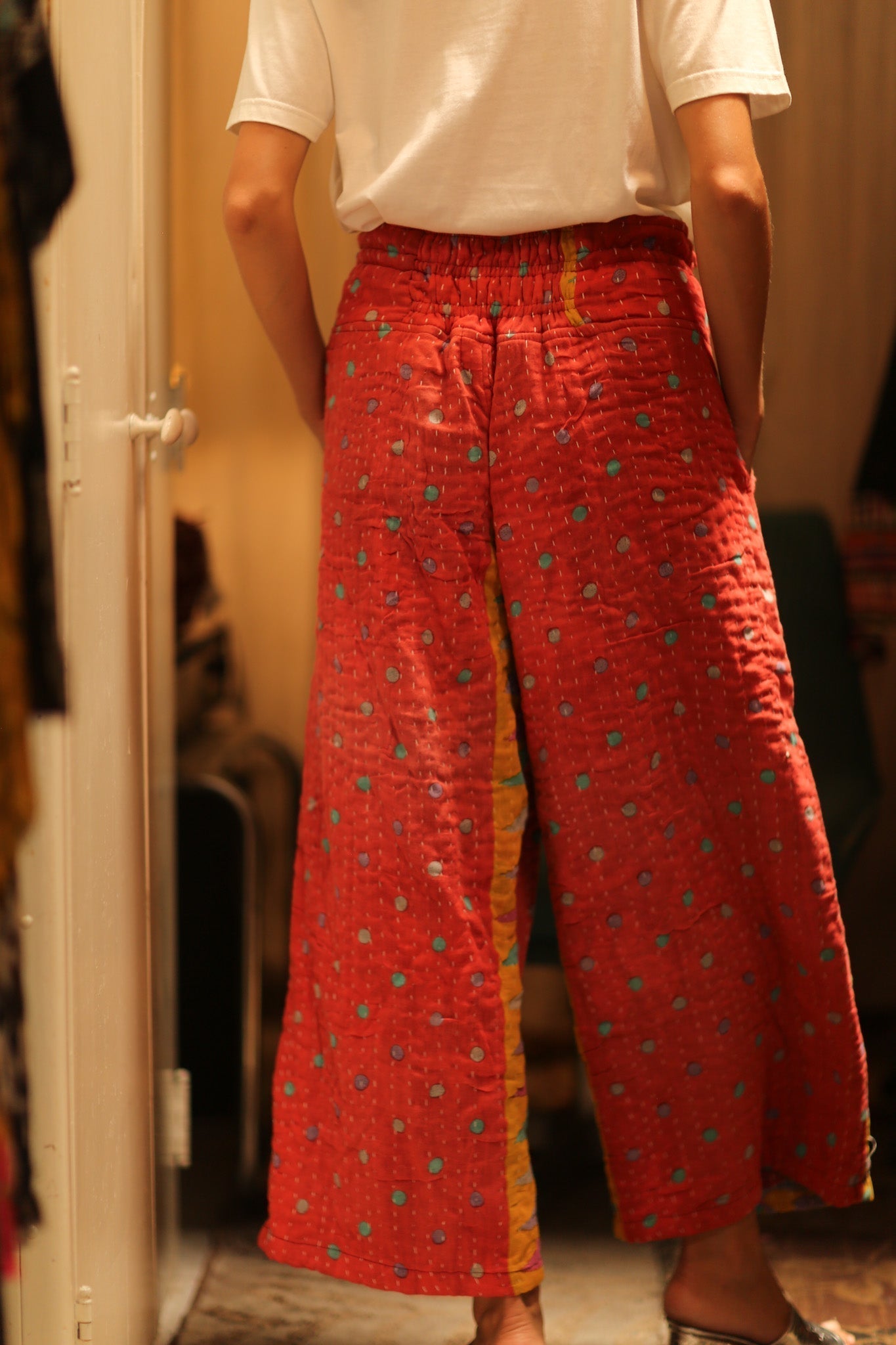 COTTON PANTS LENA MORNING COFFEE - MOMO STUDIO BERLIN - Berlin Concept Store - sustainable & ethical fashion