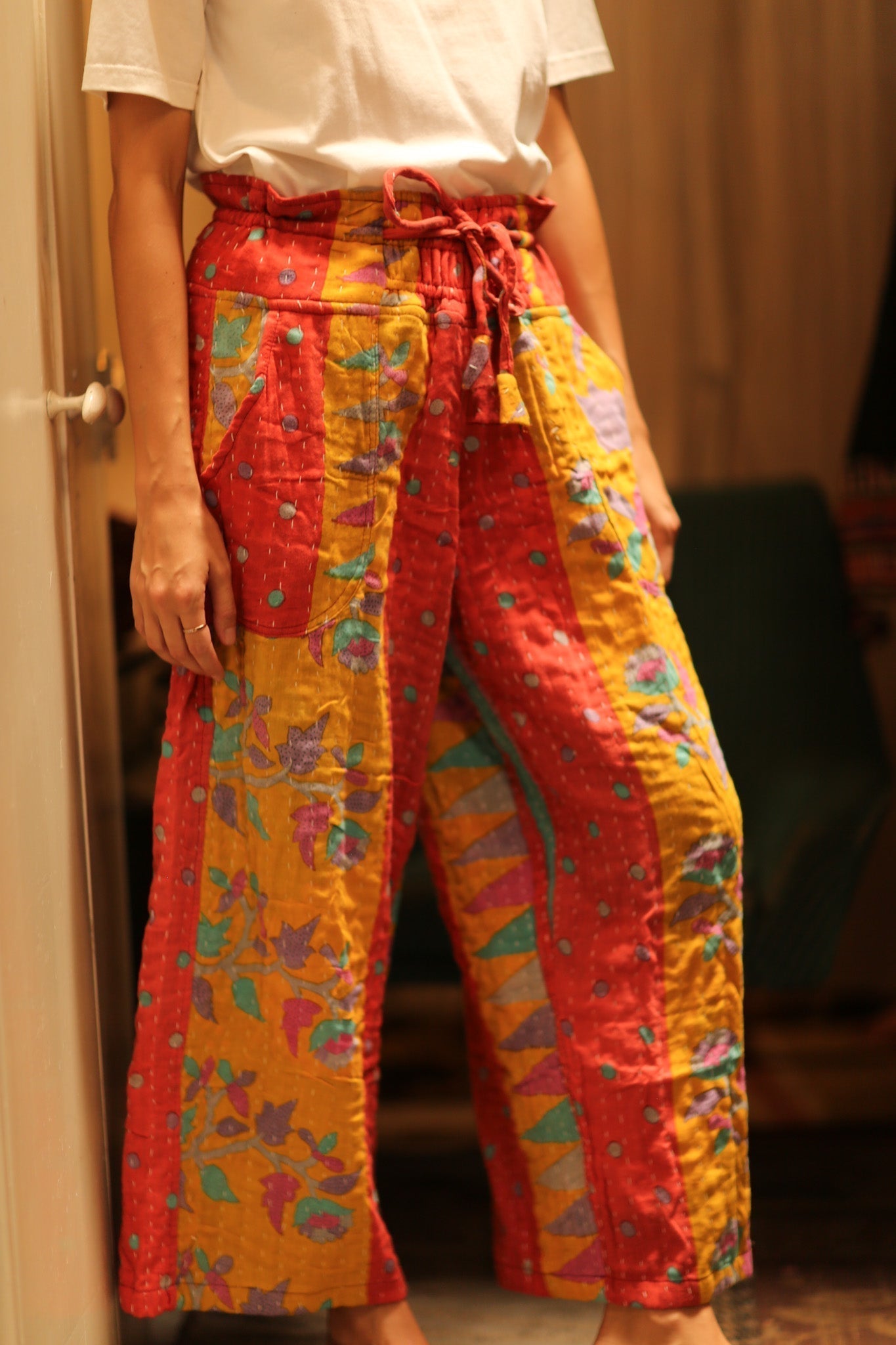 COTTON PANTS LENA MORNING COFFEE - MOMO STUDIO BERLIN - Berlin Concept Store - sustainable & ethical fashion