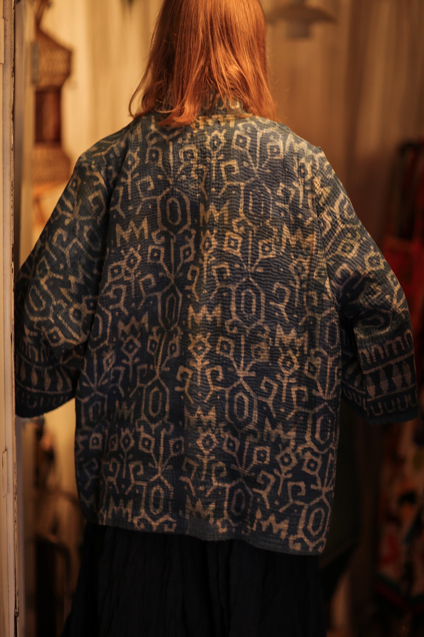 DAMON KANCHON PATTERNED SHORT KIMONO - MOMO STUDIO BERLIN - Berlin Concept Store - sustainable & ethical fashion