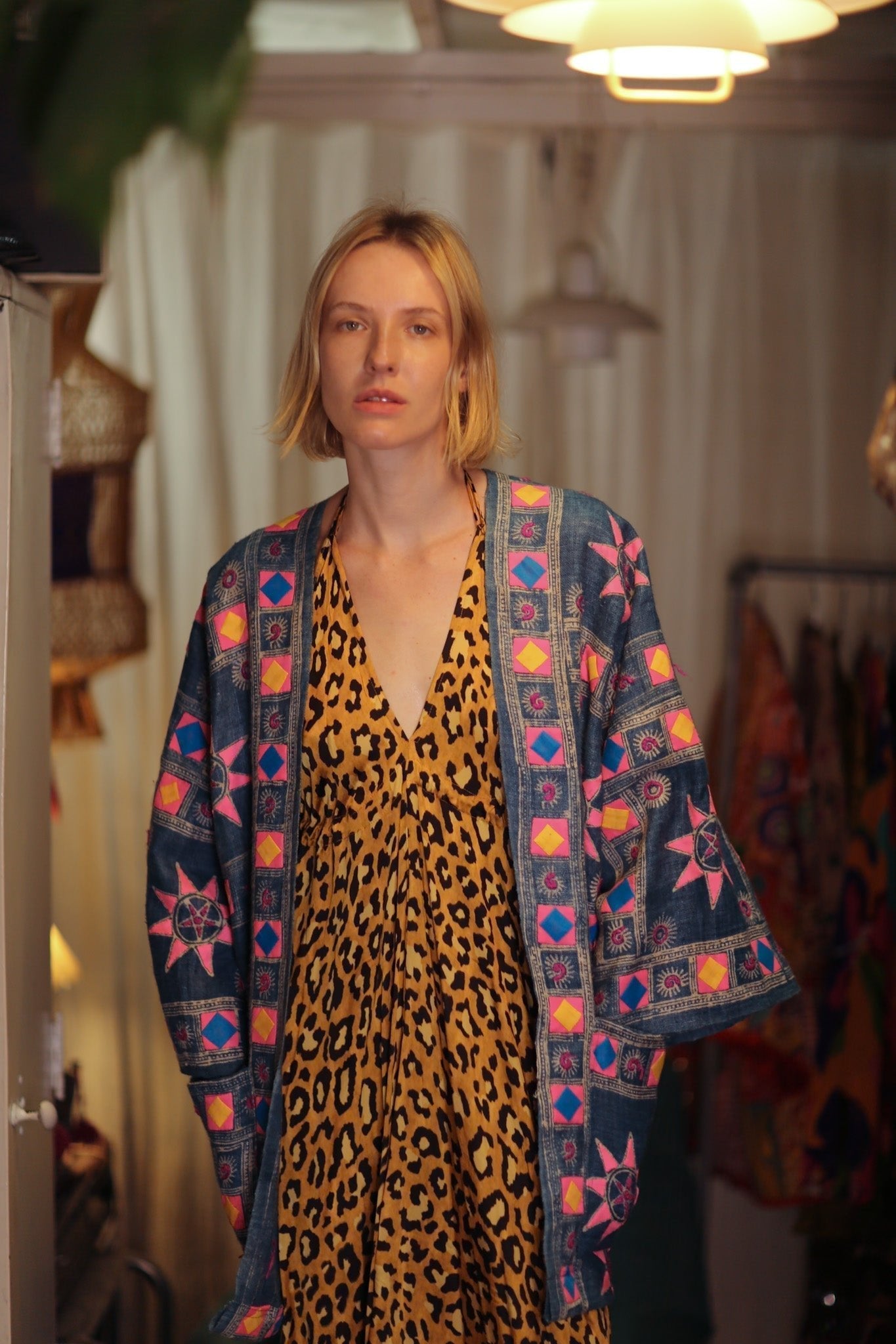DAMON KANCHON SHORT KIMONO PINK - MOMO STUDIO BERLIN - Berlin Concept Store - sustainable & ethical fashion