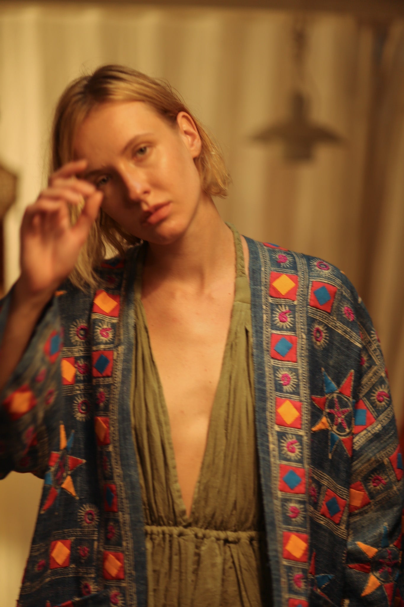 DUMA ARTISAN MADE EMBROIDERED KIMONO PINK 2 - MOMO STUDIO BERLIN - Berlin Concept Store - sustainable & ethical fashion