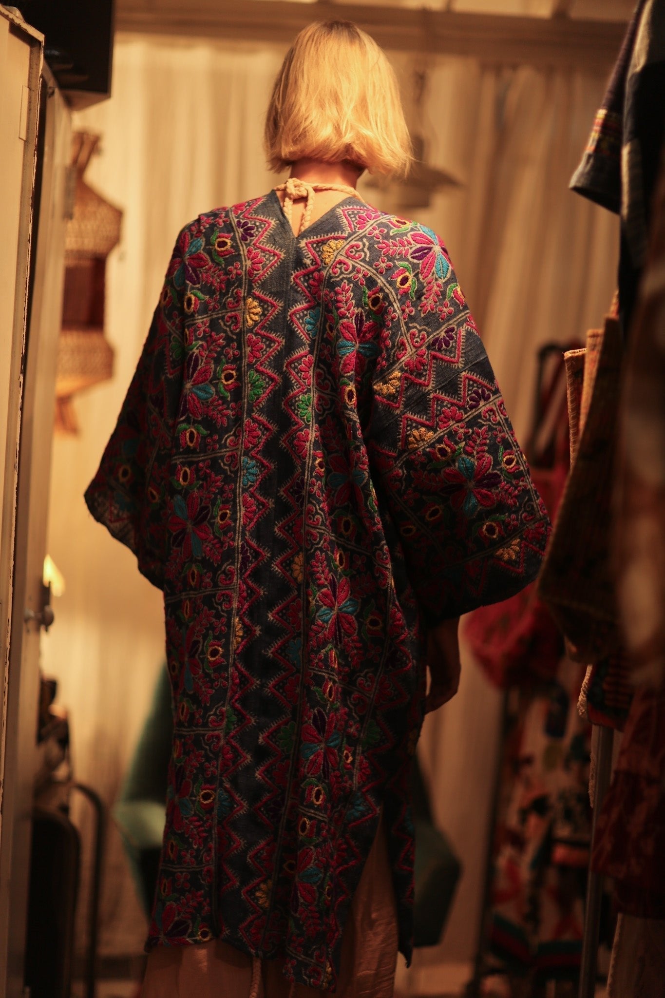 DUMA ARTISAN MADE EMBROIDERED KIMONO ZIGZAG - MOMO STUDIO BERLIN - Berlin Concept Store - sustainable & ethical fashion