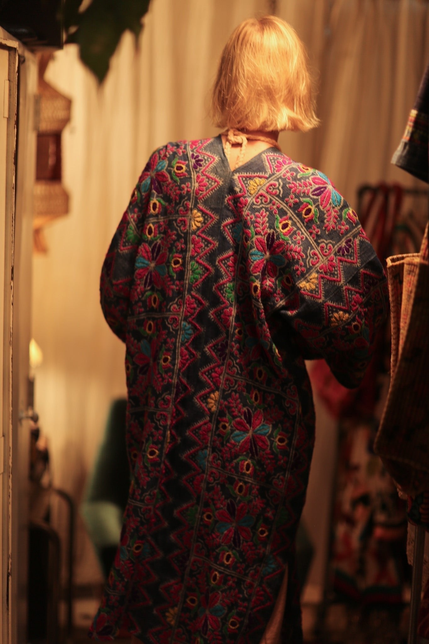 DUMA ARTISAN MADE EMBROIDERED KIMONO ZIGZAG - MOMO STUDIO BERLIN - Berlin Concept Store - sustainable & ethical fashion