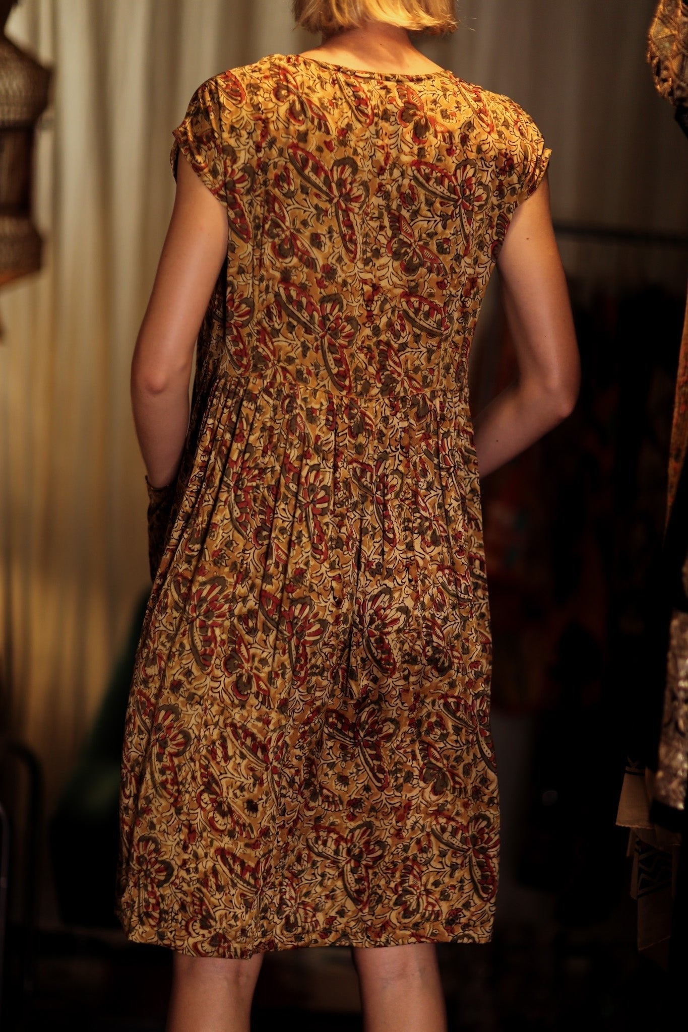 EDITH SILK DRESS MARIPOSA YELLOW - MOMO STUDIO BERLIN - Berlin Concept Store - sustainable & ethical fashion