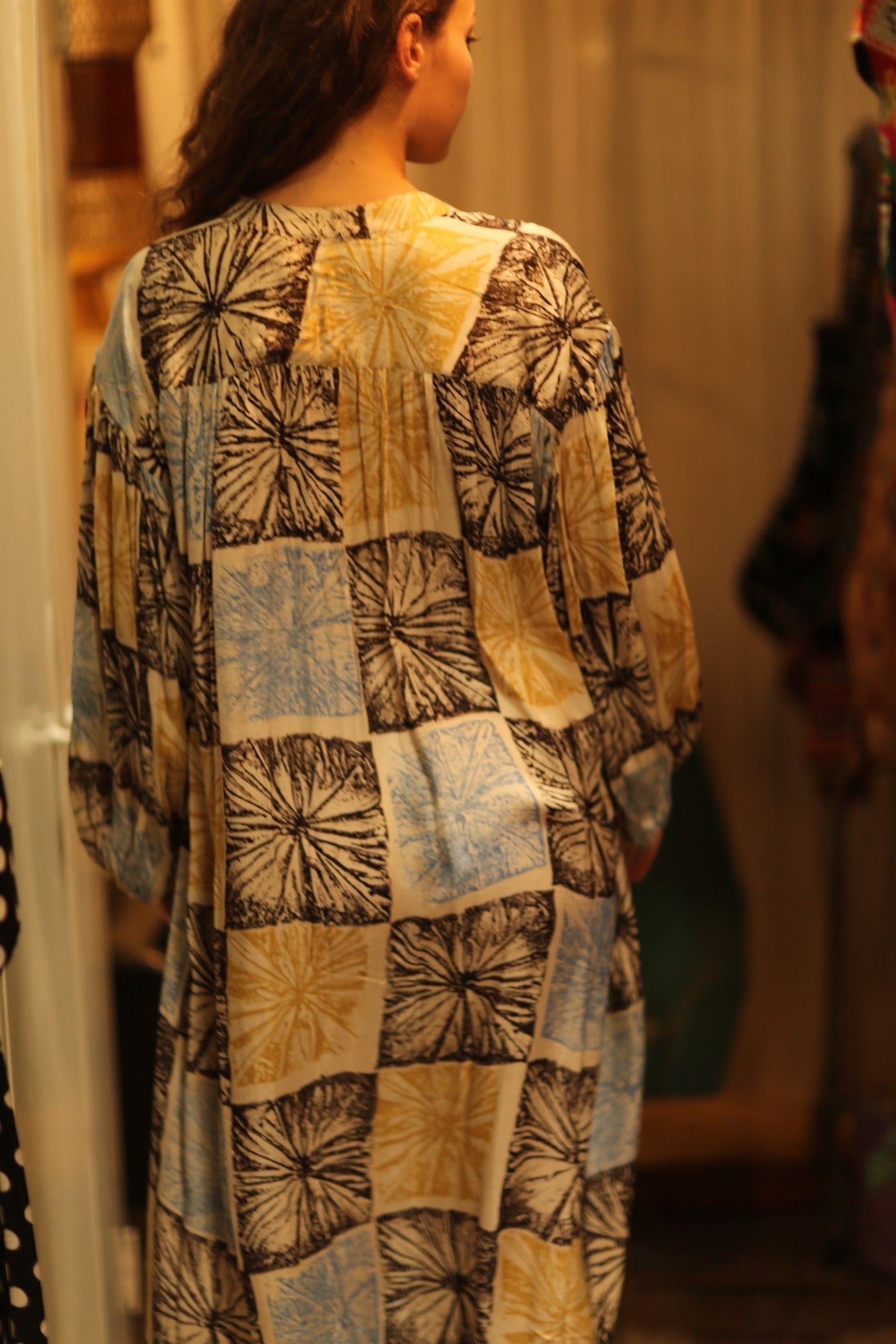ELIZABETH SILK DRESS ANANAS PASTEL - MOMO STUDIO BERLIN - Berlin Concept Store - sustainable & ethical fashion