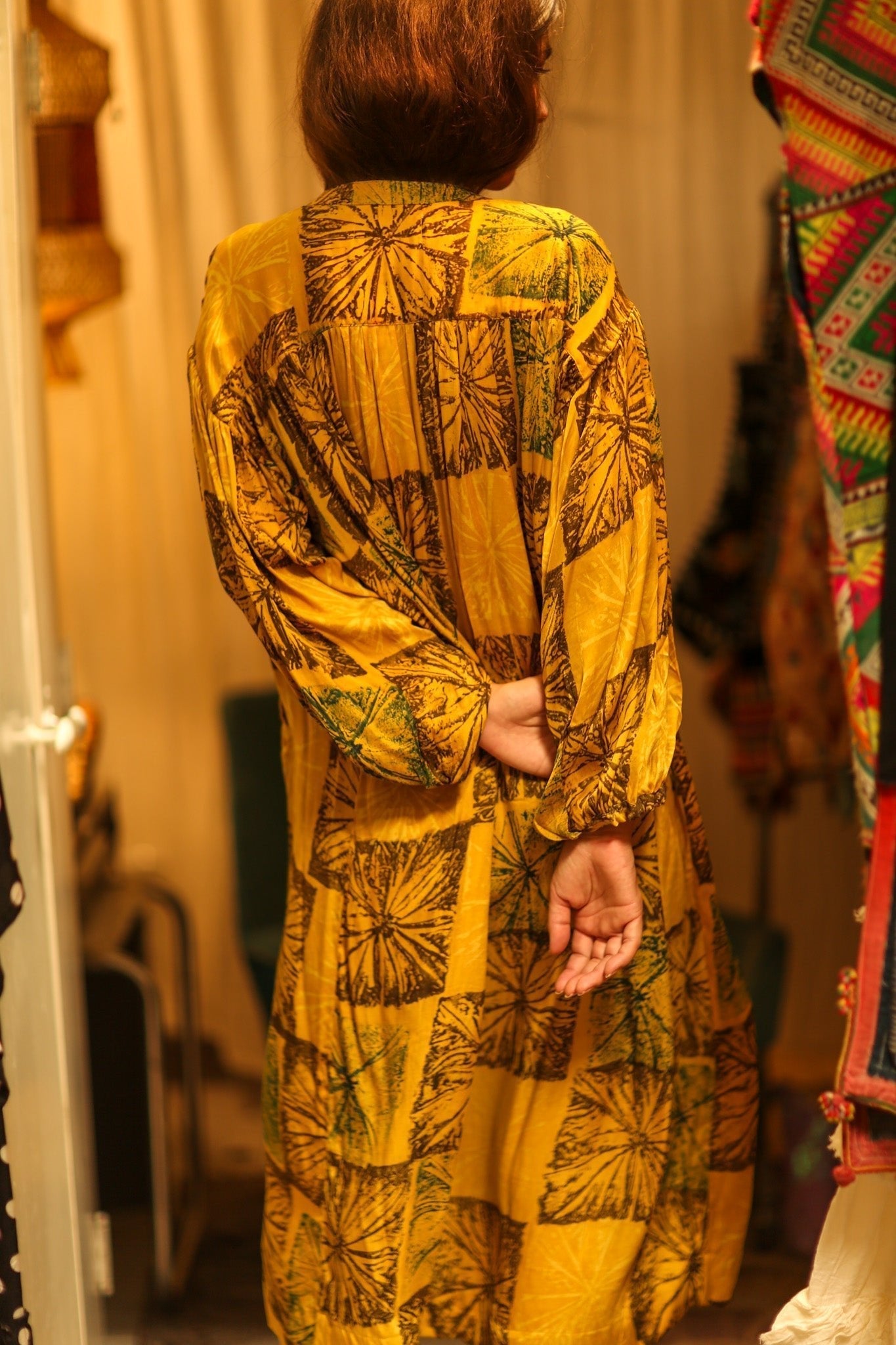 ELIZABETH SILK DRESS ANANAS YELLOW - MOMO STUDIO BERLIN - Berlin Concept Store - sustainable & ethical fashion