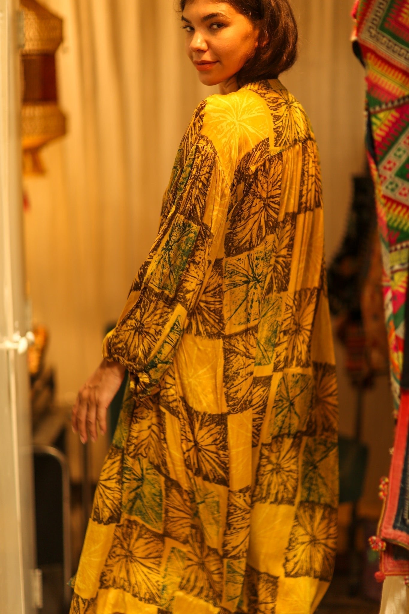 ELIZABETH SILK DRESS ANANAS YELLOW - MOMO STUDIO BERLIN - Berlin Concept Store - sustainable & ethical fashion