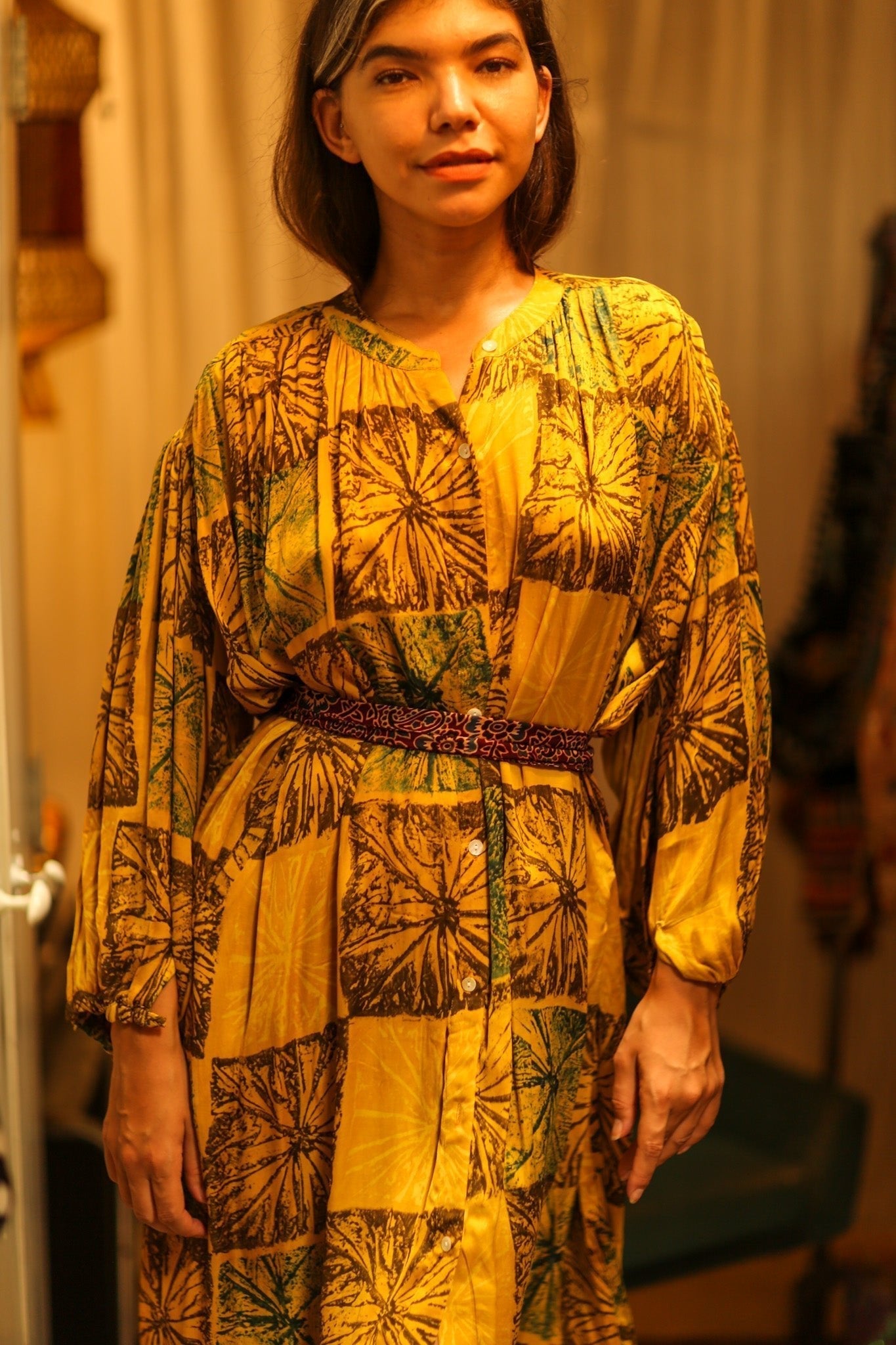 ELIZABETH SILK DRESS ANANAS YELLOW - MOMO STUDIO BERLIN - Berlin Concept Store - sustainable & ethical fashion