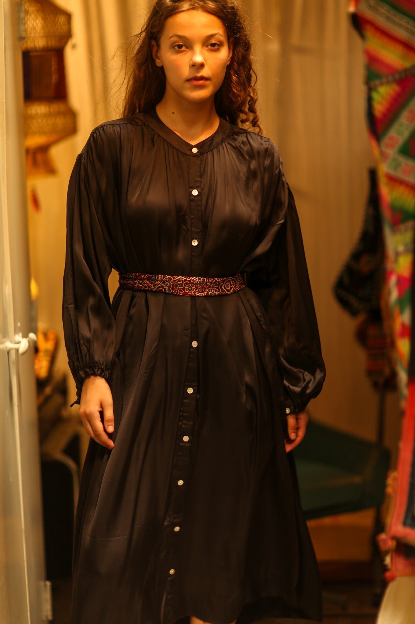 ELIZABETH SILK DRESS BLACK - MOMO STUDIO BERLIN - Berlin Concept Store - sustainable & ethical fashion