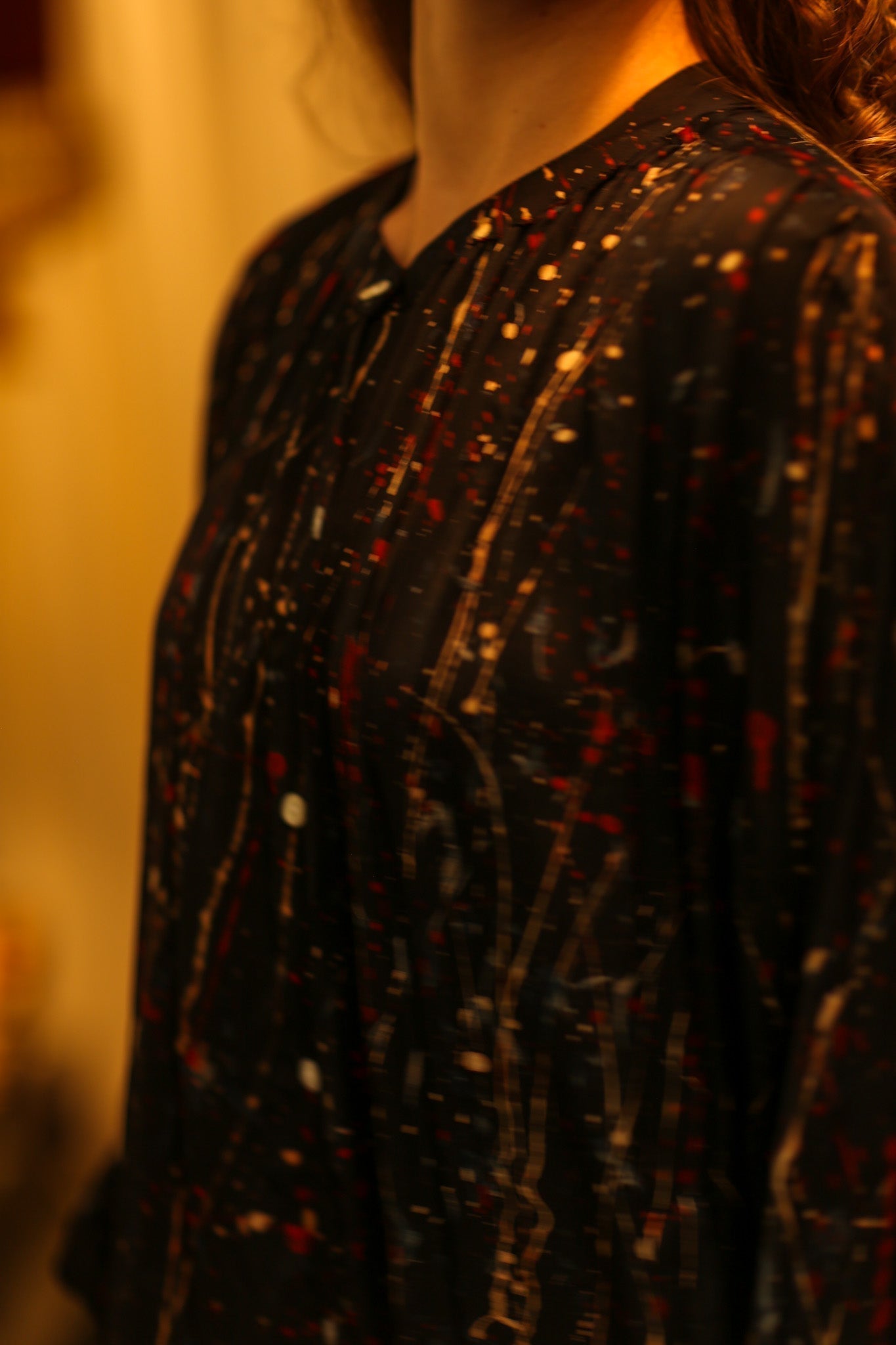 ELIZABETH SILK DRESS BLACK POLLOCK - MOMO STUDIO BERLIN - Berlin Concept Store - sustainable & ethical fashion