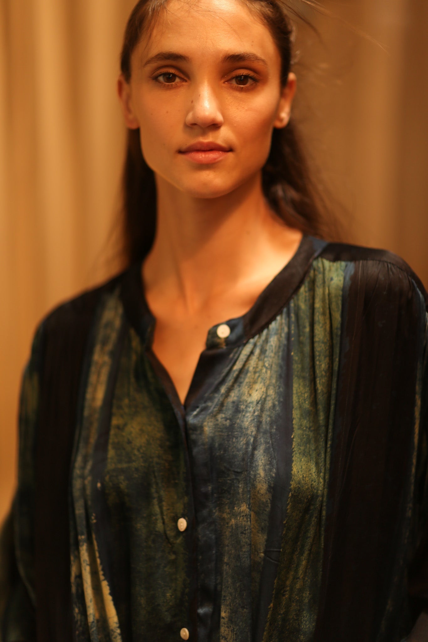 ELIZABETH SILK DRESS BLUE STRIPE - MOMO STUDIO BERLIN - Berlin Concept Store - sustainable & ethical fashion