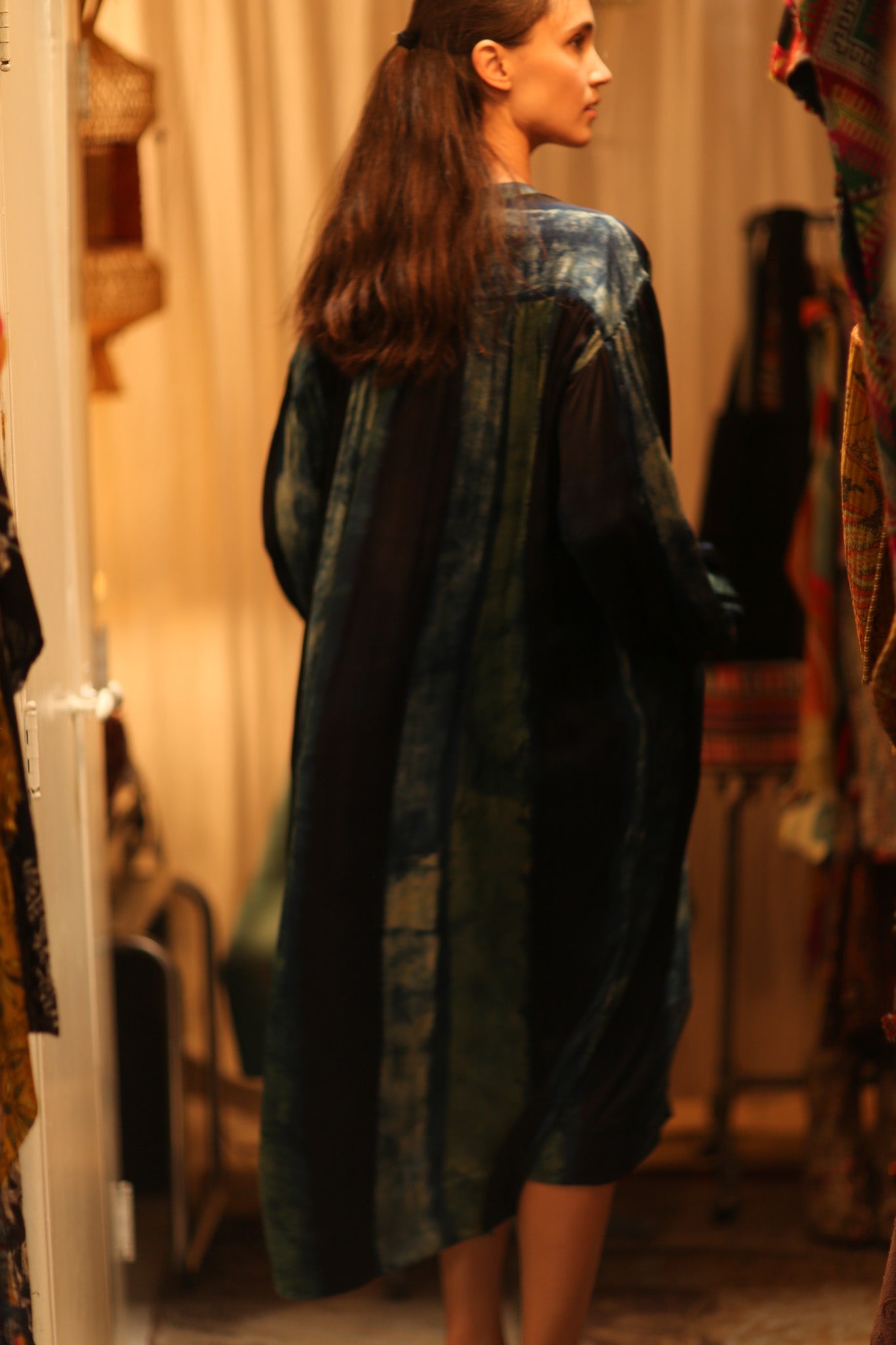 ELIZABETH SILK DRESS BLUE STRIPE - MOMO STUDIO BERLIN - Berlin Concept Store - sustainable & ethical fashion