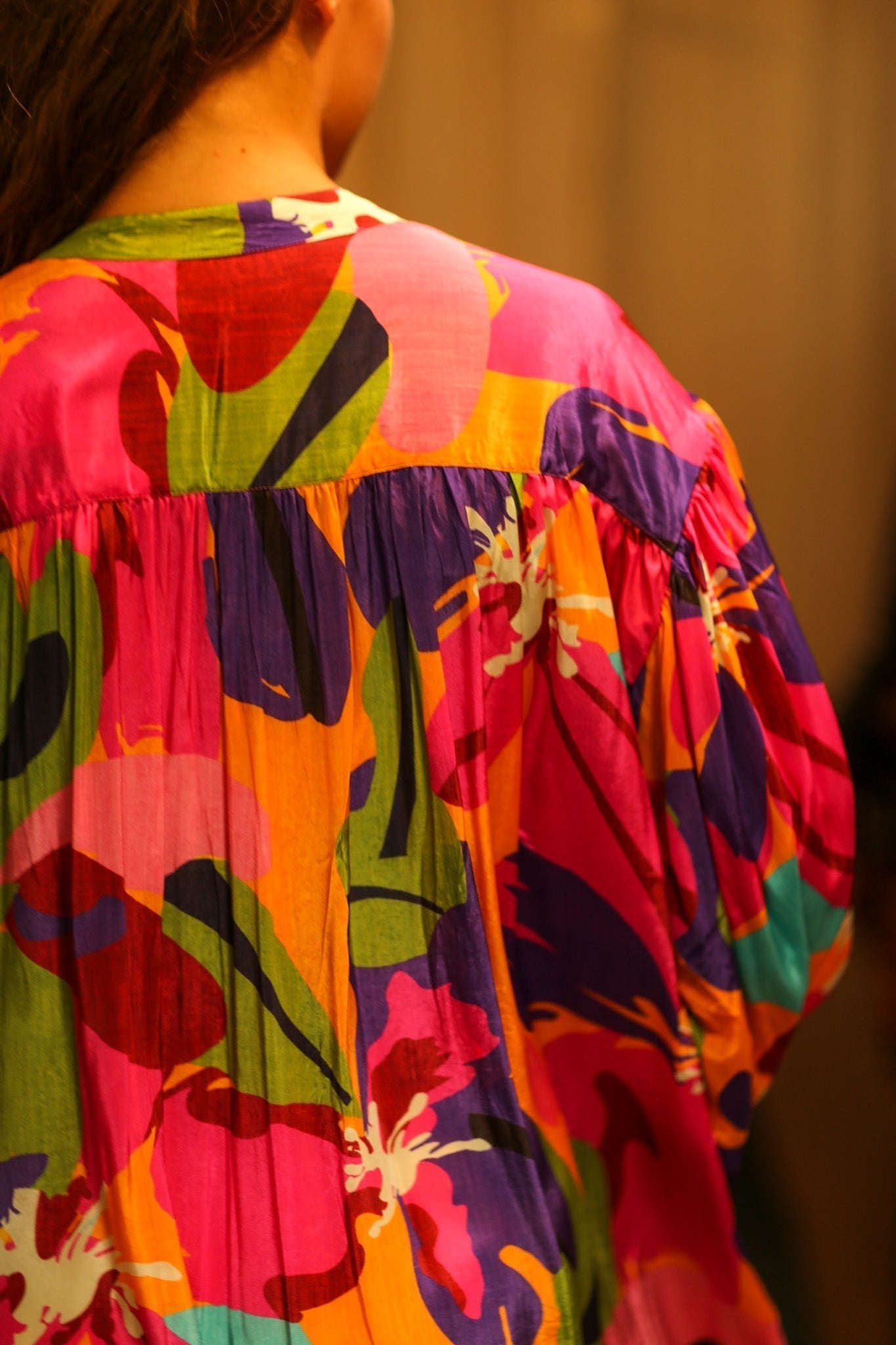 ELIZABETH SILK DRESS COLOR BOMB - MOMO STUDIO BERLIN - Berlin Concept Store - sustainable & ethical fashion