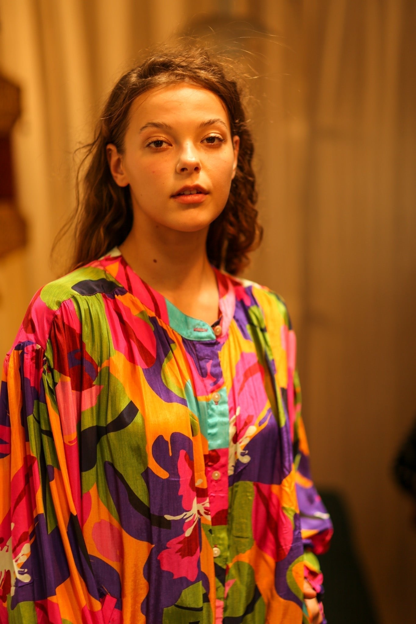 ELIZABETH SILK DRESS COLOR BOMB - MOMO STUDIO BERLIN - Berlin Concept Store - sustainable & ethical fashion