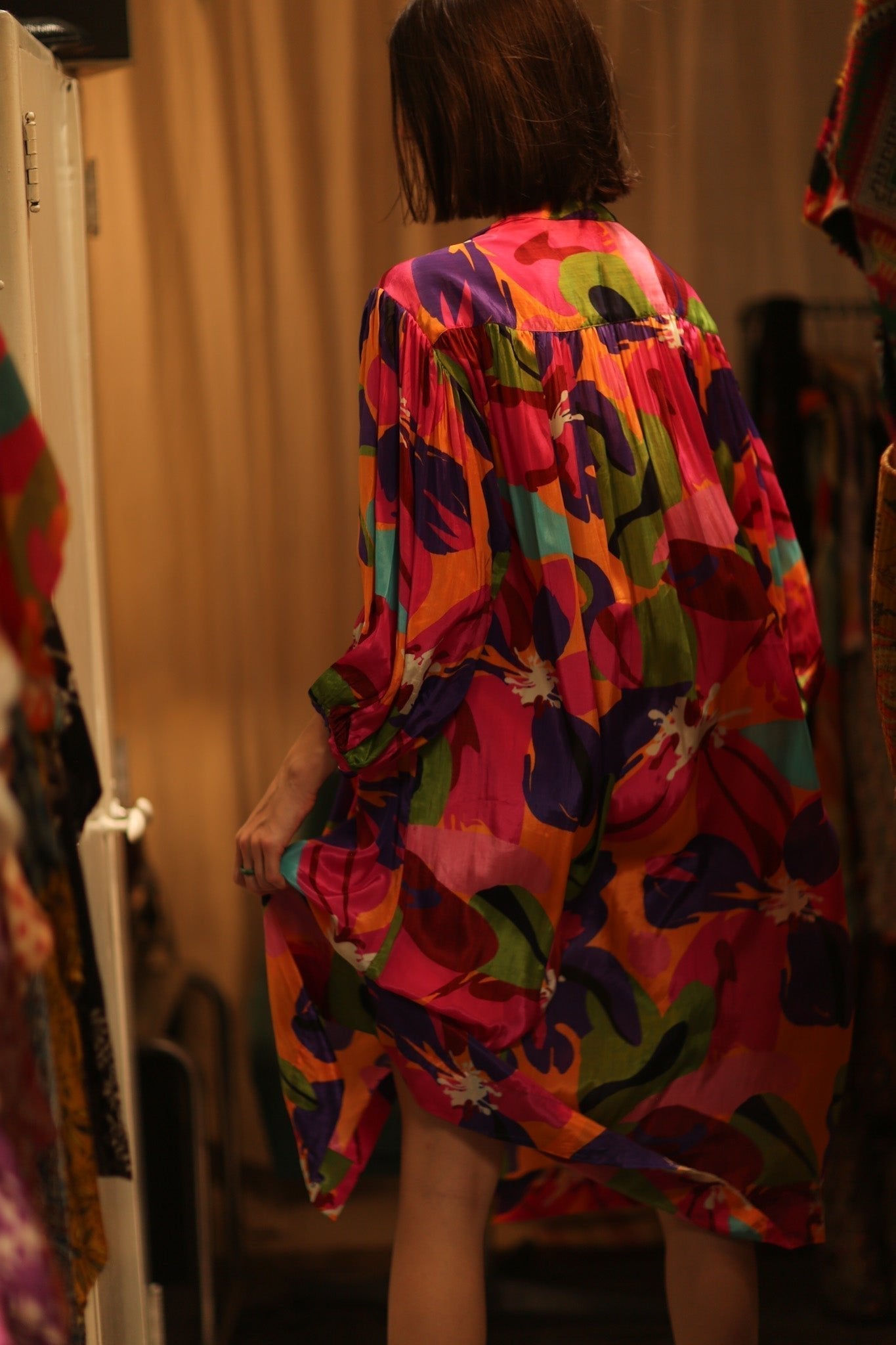 ELIZABETH SILK DRESS COLOR BOMB - MOMO STUDIO BERLIN - Berlin Concept Store - sustainable & ethical fashion