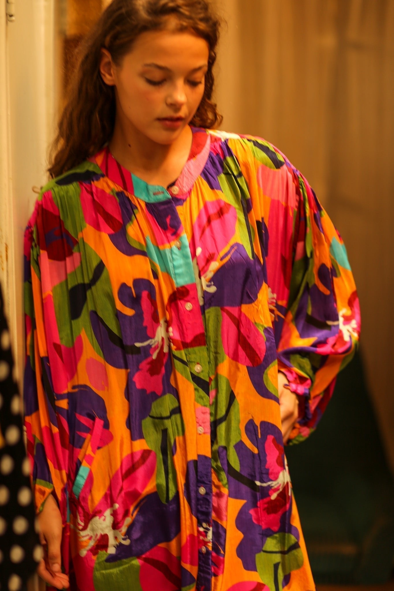 ELIZABETH SILK DRESS COLOR BOMB - MOMO STUDIO BERLIN - Berlin Concept Store - sustainable & ethical fashion