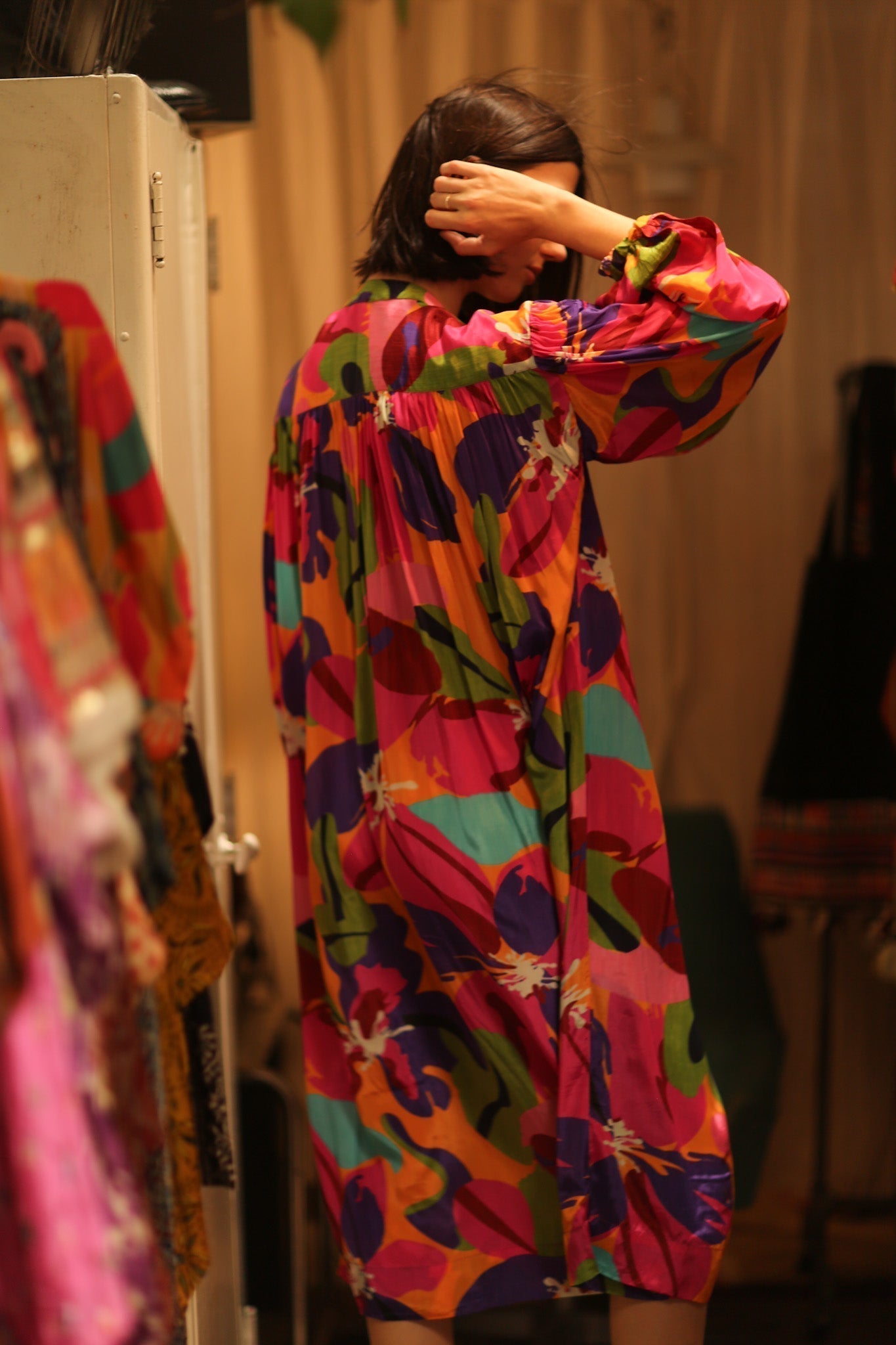 ELIZABETH SILK DRESS COLOR BOMB - MOMO STUDIO BERLIN - Berlin Concept Store - sustainable & ethical fashion