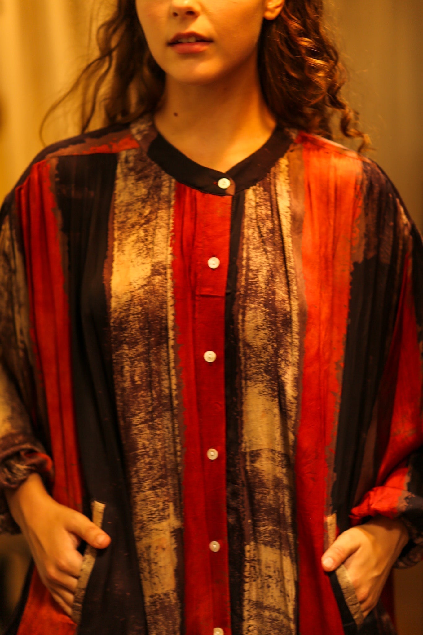 ELIZABETH SILK DRESS POPPY FIELD - MOMO STUDIO BERLIN - Berlin Concept Store - sustainable & ethical fashion
