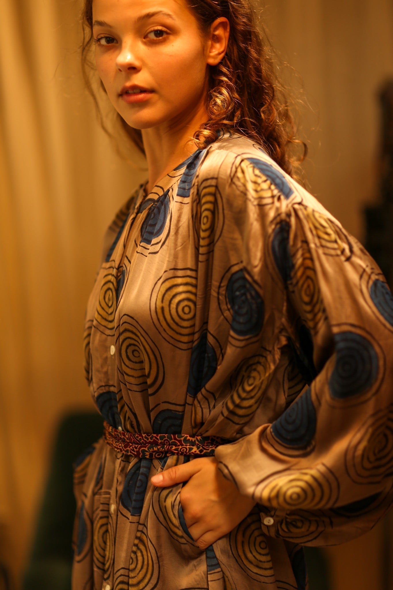 ELIZABETH SILK DRESS YO - YO YELLOW - MOMO STUDIO BERLIN - Berlin Concept Store - sustainable & ethical fashion
